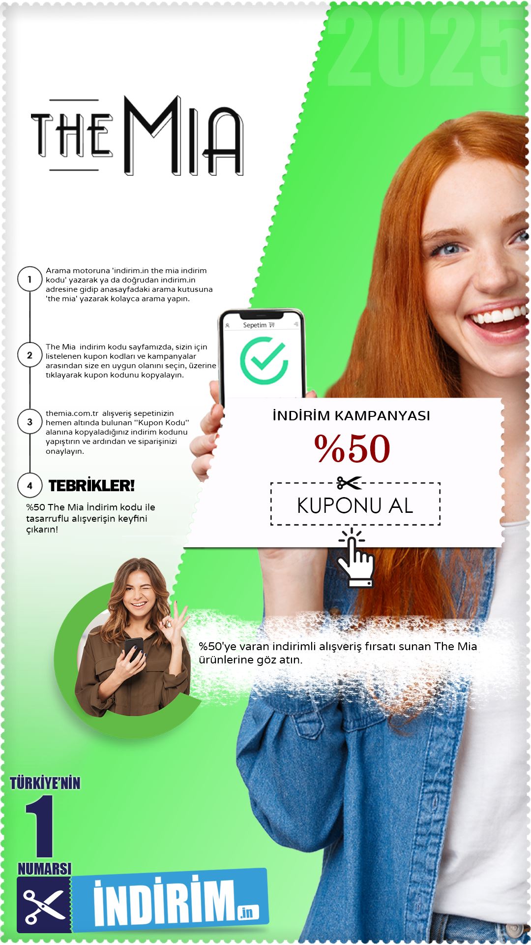The Mia %50'Ye Varan İndirim Kampanyası