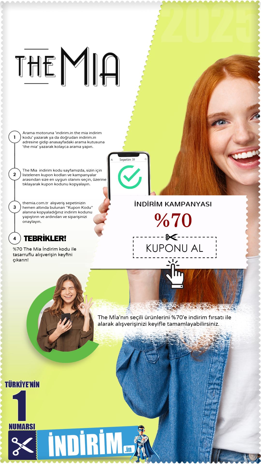 The Mia %70'e varan İndirim Avantajı