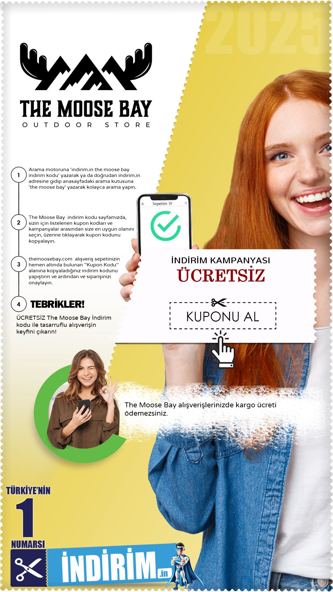 The Moose Bay Ücretsiz Kargo Kampanyası