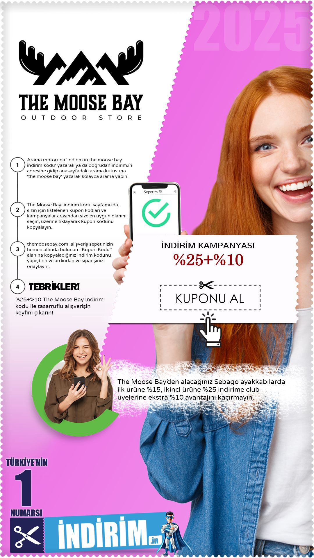 The Moose Bay %25+%10 Sebago İndirim Avantajı