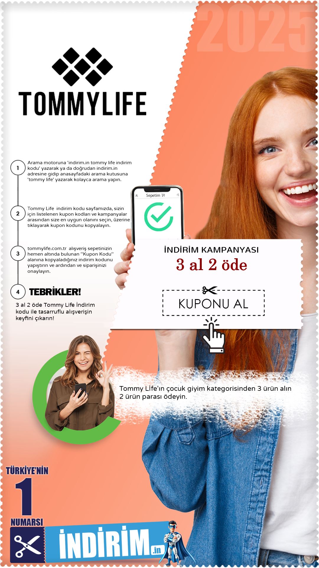 Tommy Life 3 Al 2 Öde Çocuk Kategori İndirim Fırsatı
