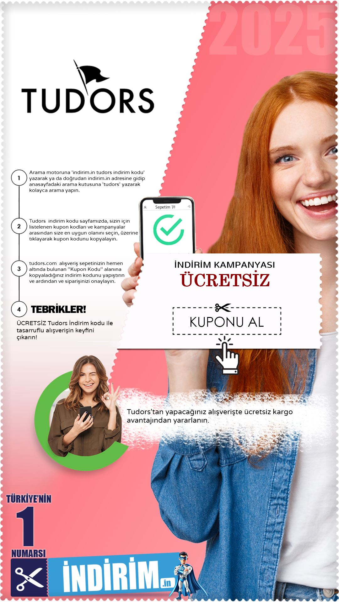 Tudors Ücretsiz Kargo Kampanyası
