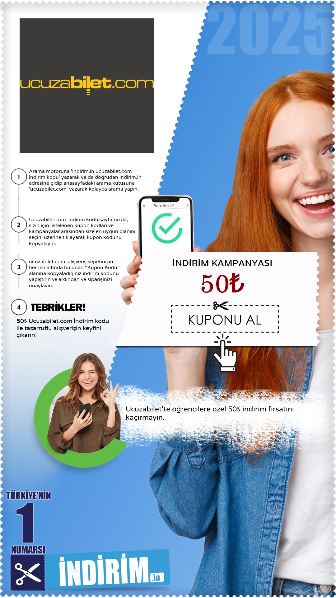 Ucuzabilet 50₺ İndirim Fırsatı