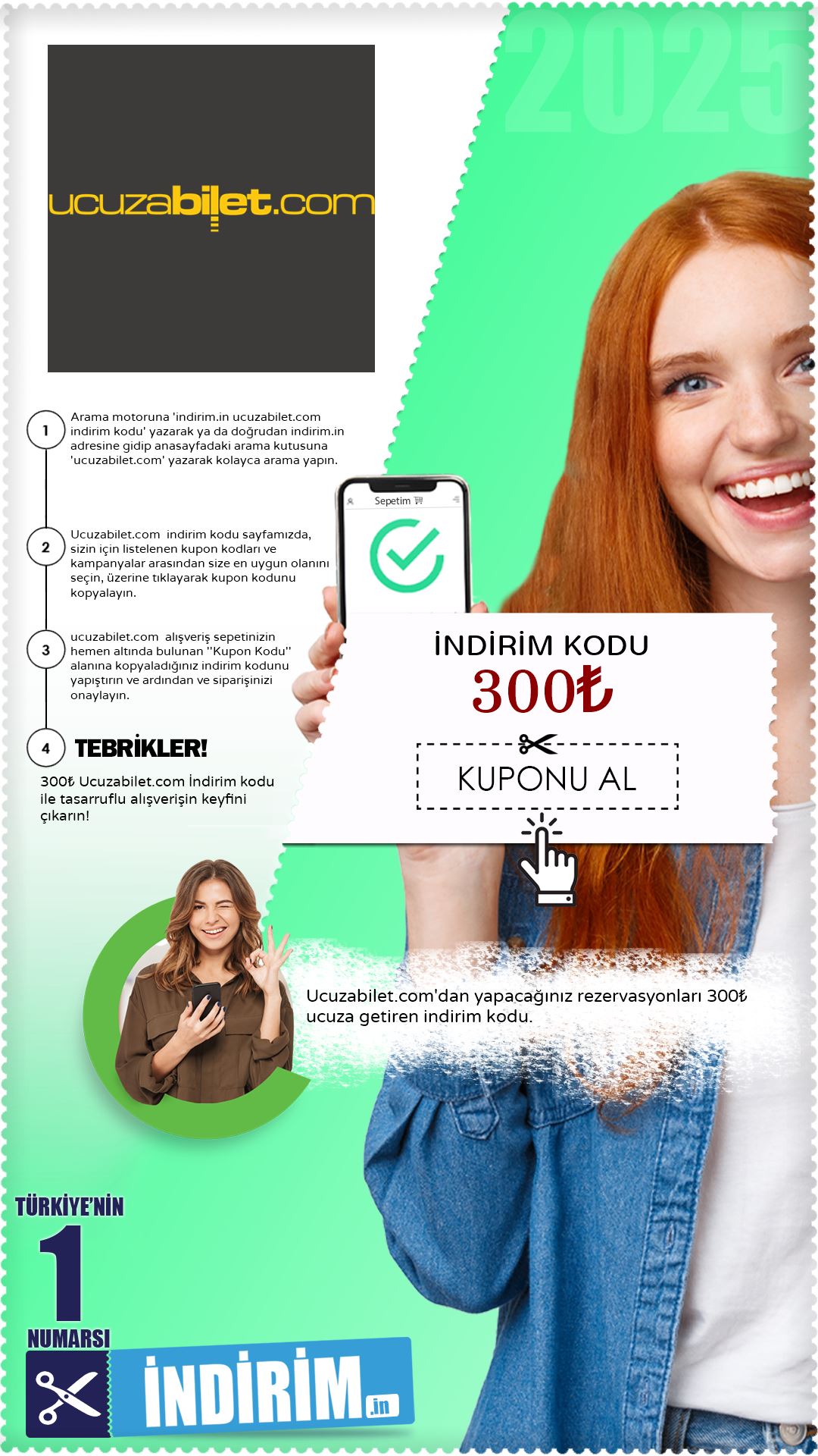 Ucuzabilet.Com 300₺ İndirim Kodu