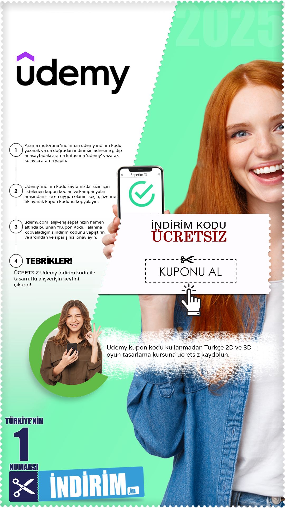 Udemy Ücretsiz Oyun Tasarlama Kursu Fırsatı
