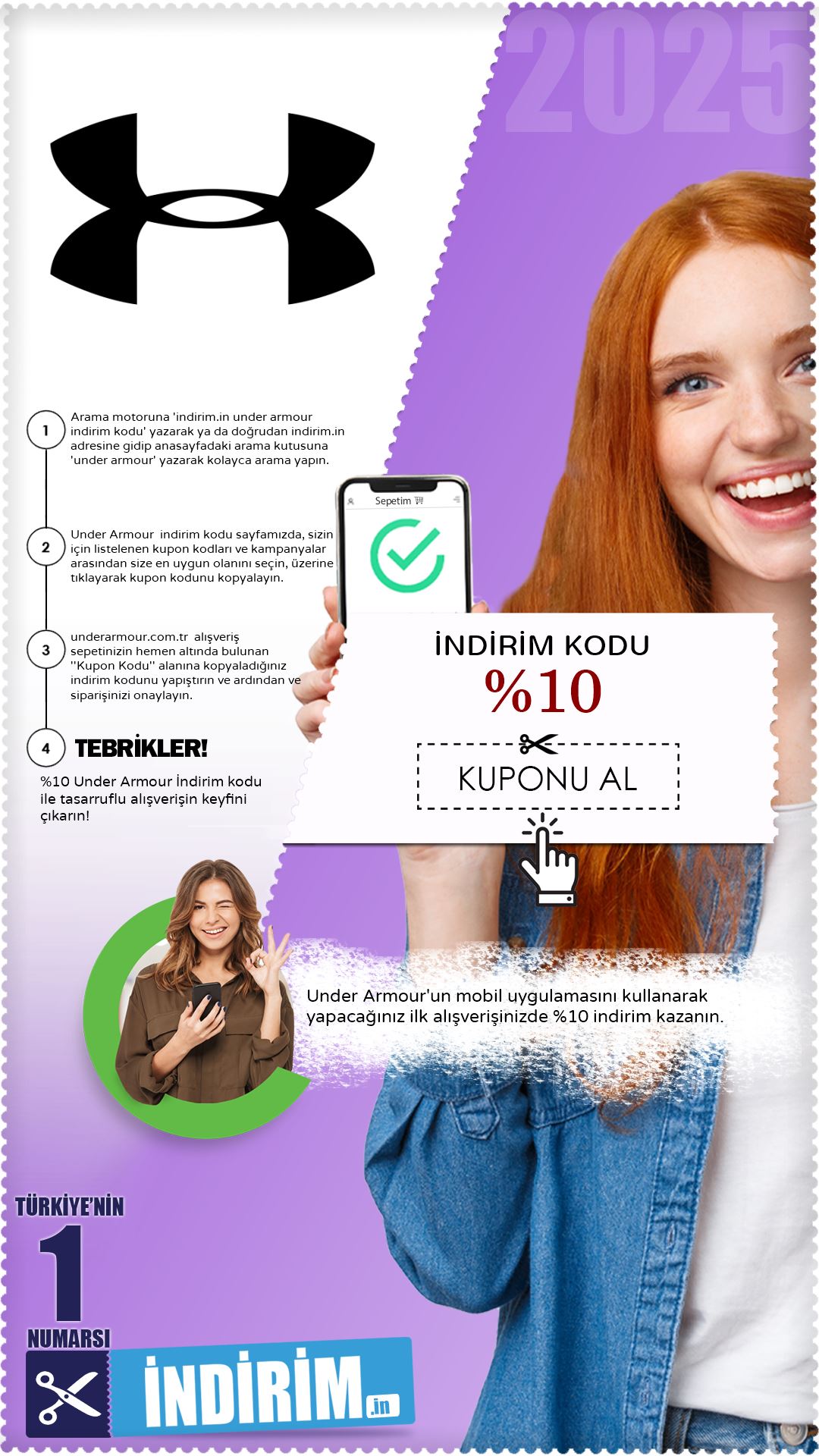 Under Armour %10 İlk Alışveriş İndirim Kuponu