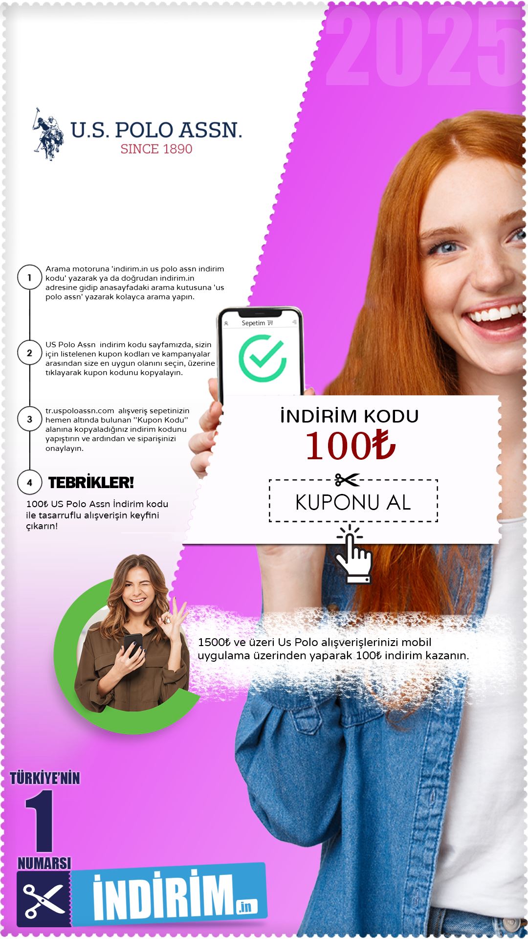 Us Polo 100₺ Mobil Uygulama İndirim Kodu
