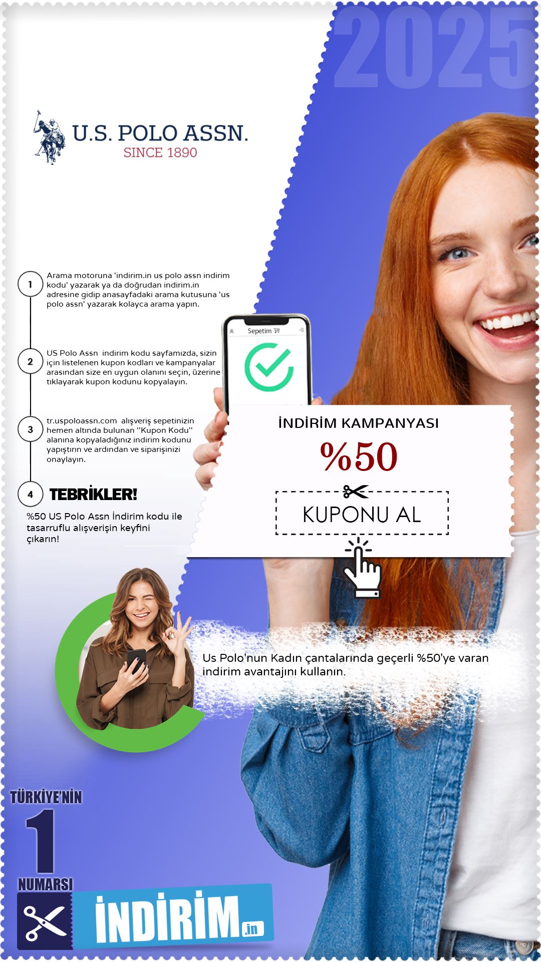 Us  Polo %50 Kadın Çanta İndirim Avantajı