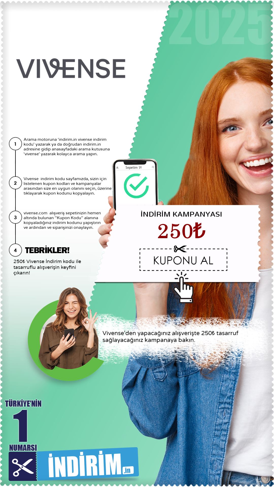 Vivense 250₺ İndirim Fırsatı