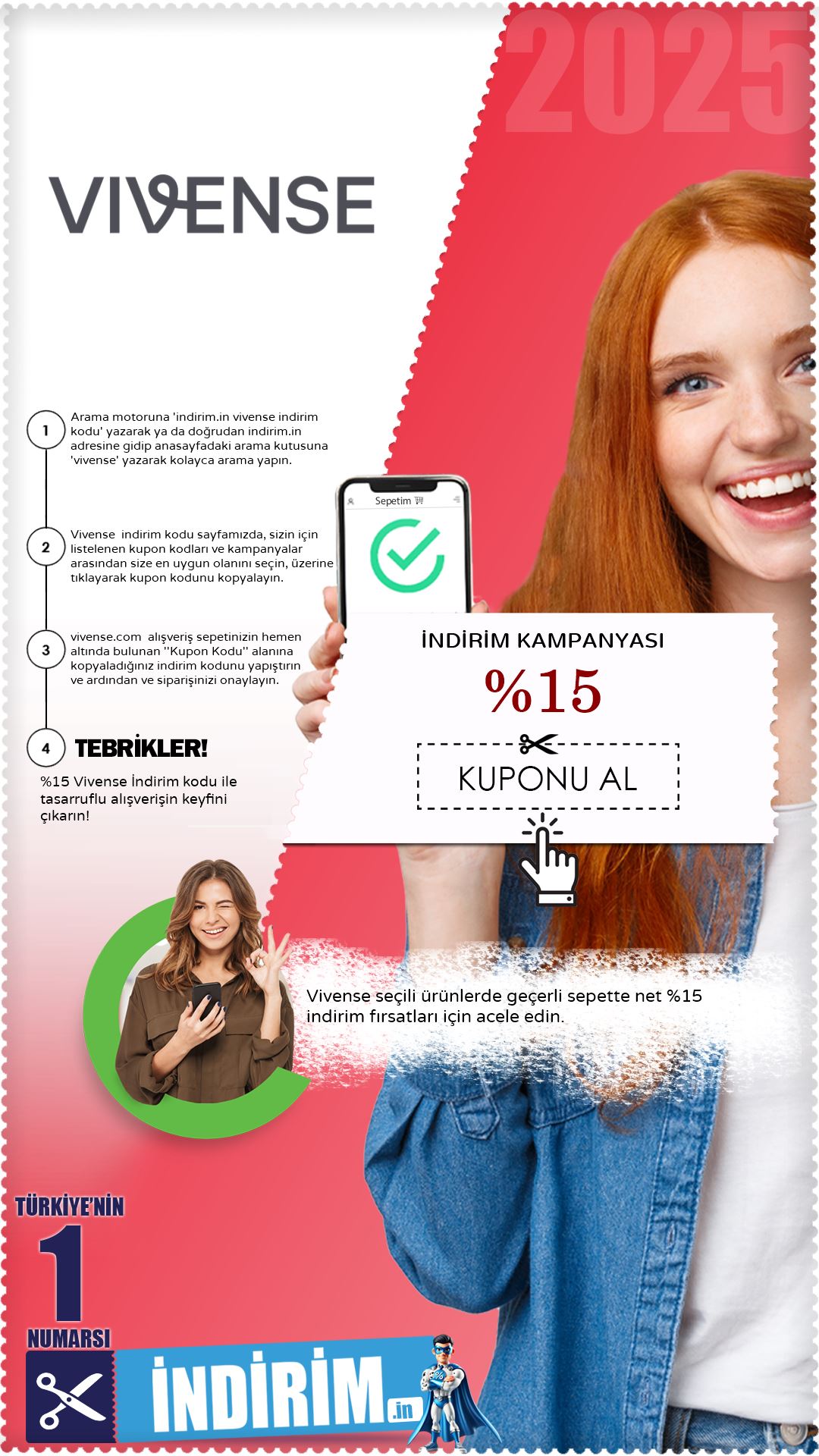 Vivense %15 İndirim Avantajı