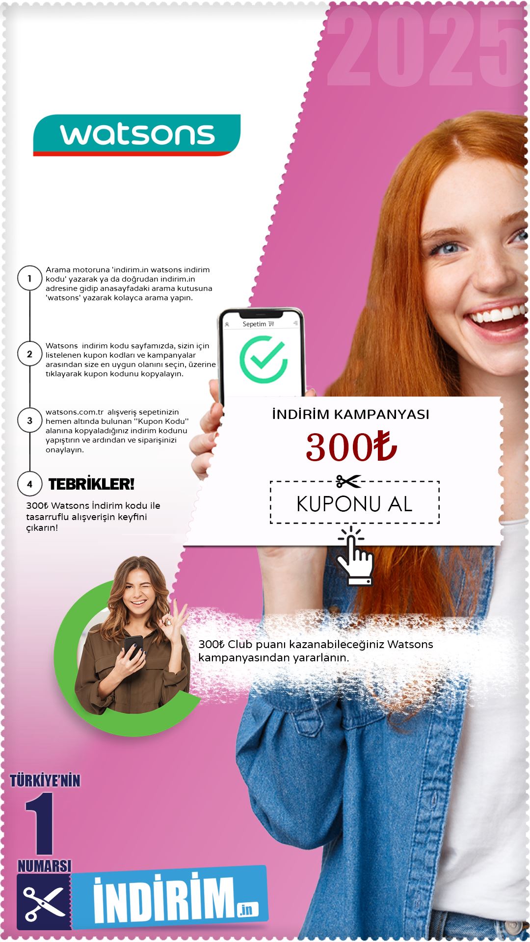 Watsons 300₺ Hediye Puan Kampanyası