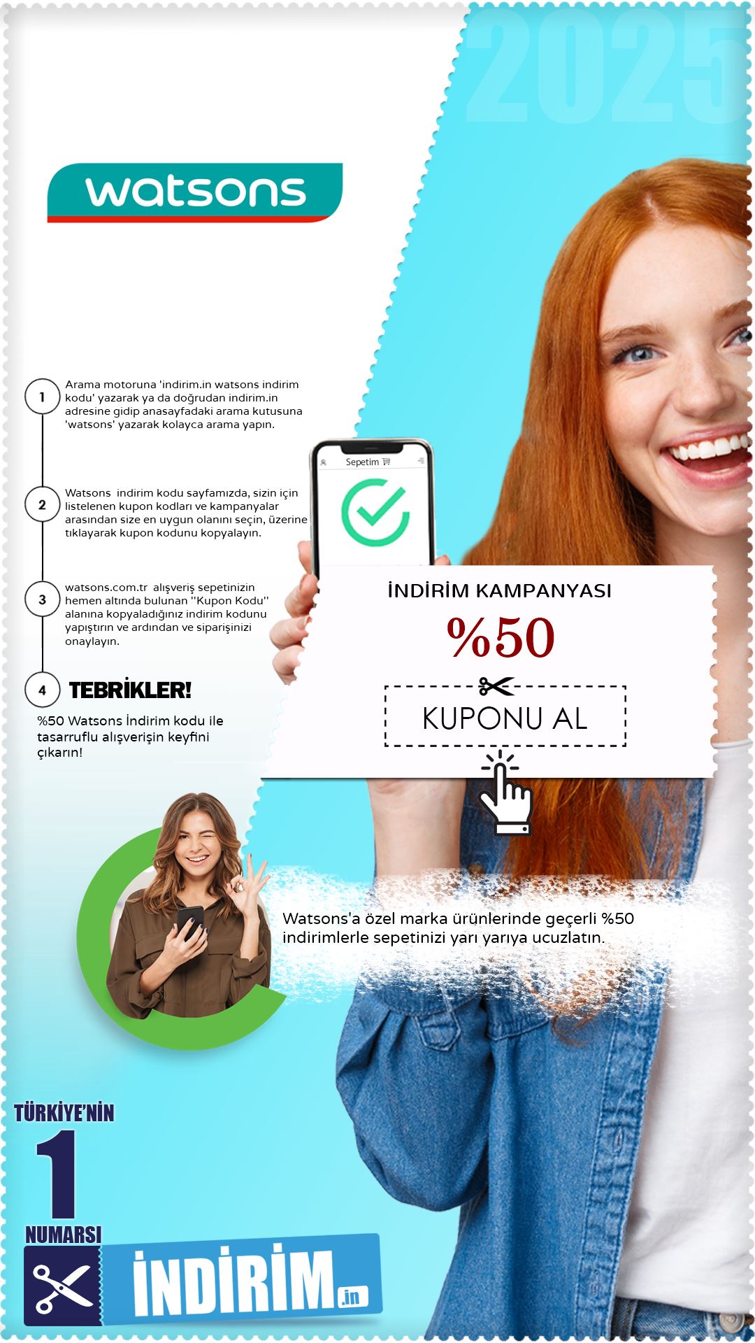 Watsons %50 İndirim Kampanyası