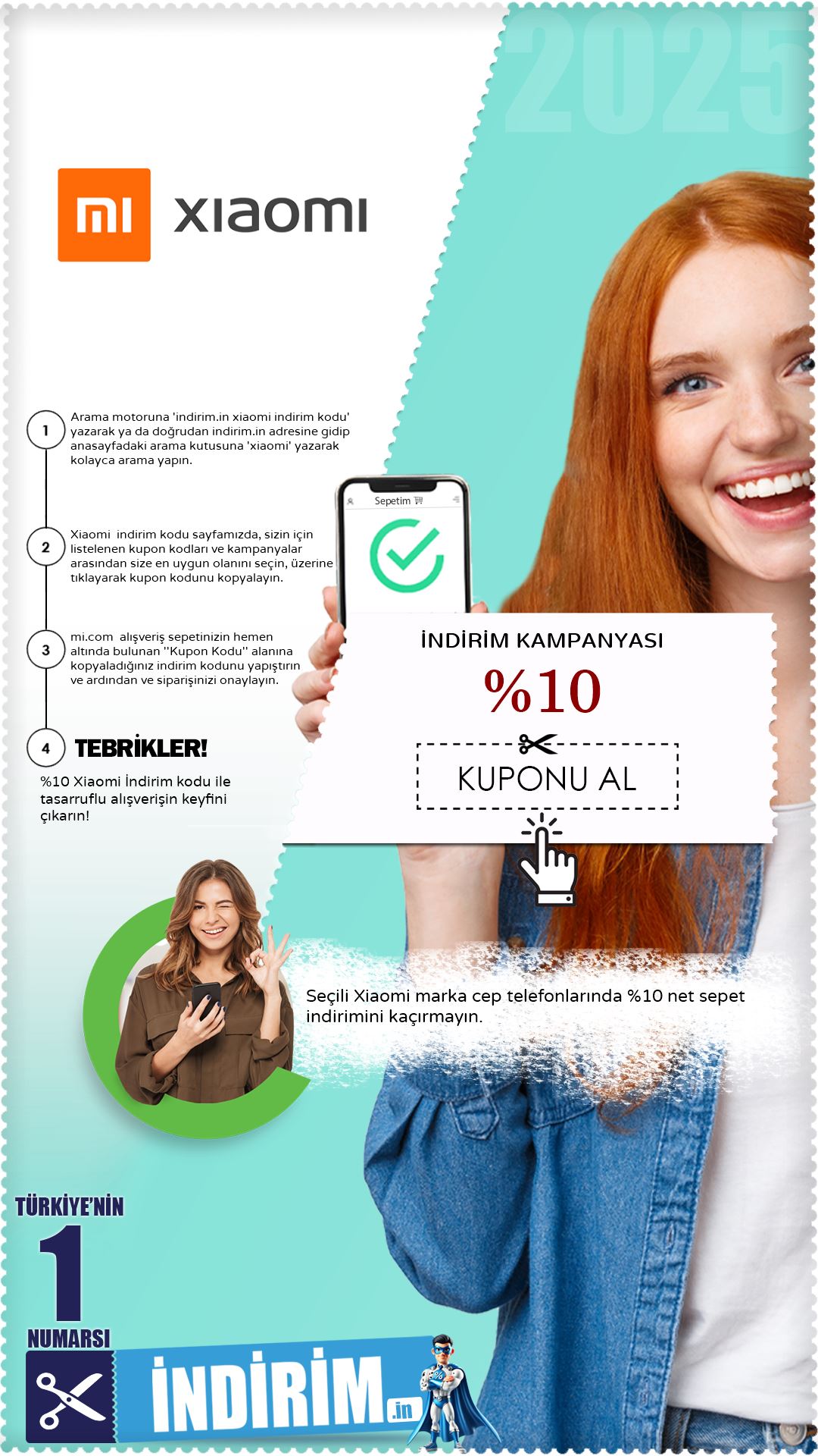 Xiaomi cep telefonu %10 indirim fırsatı