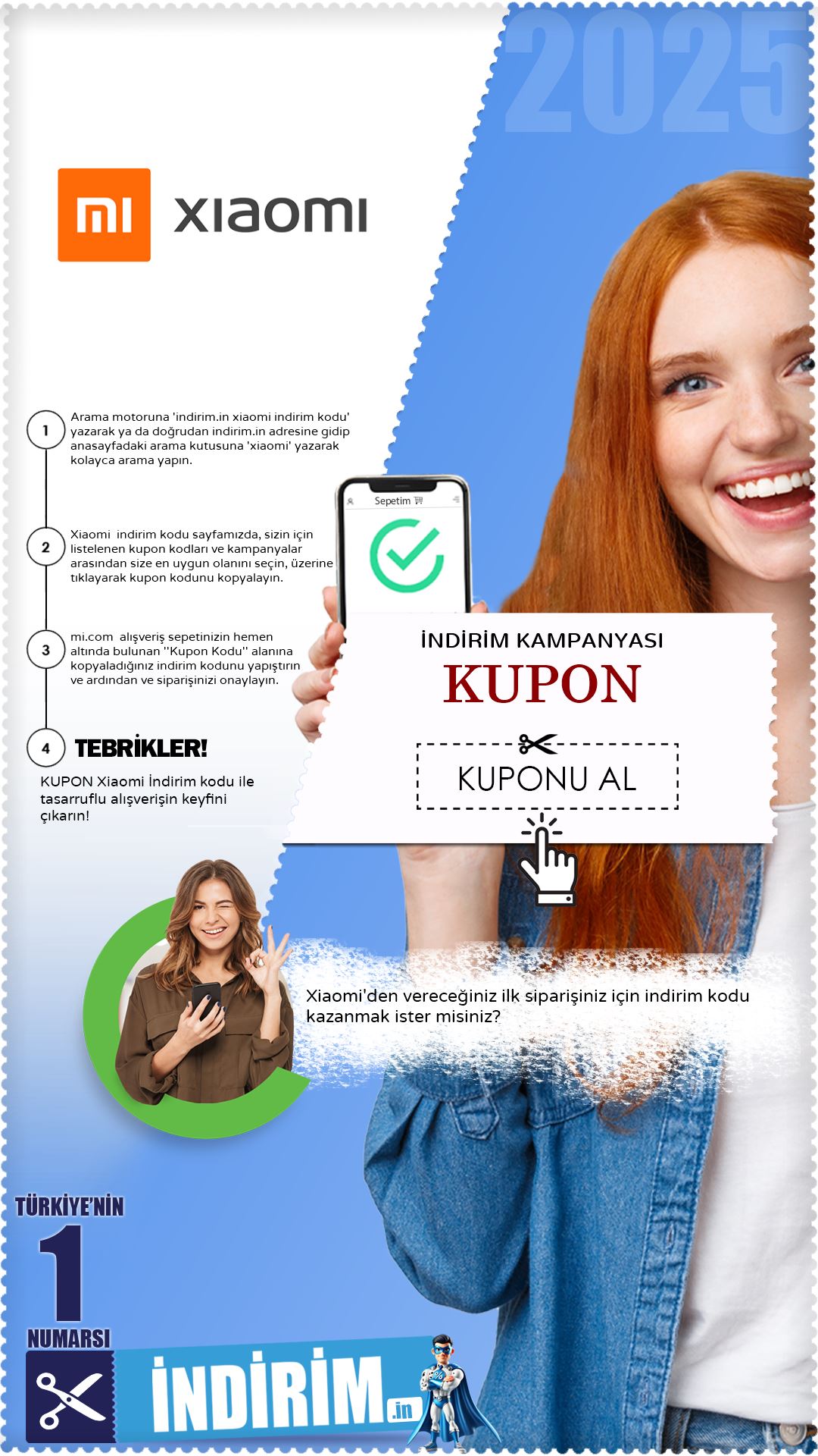 Xiaomi ilk sipariş kuponu