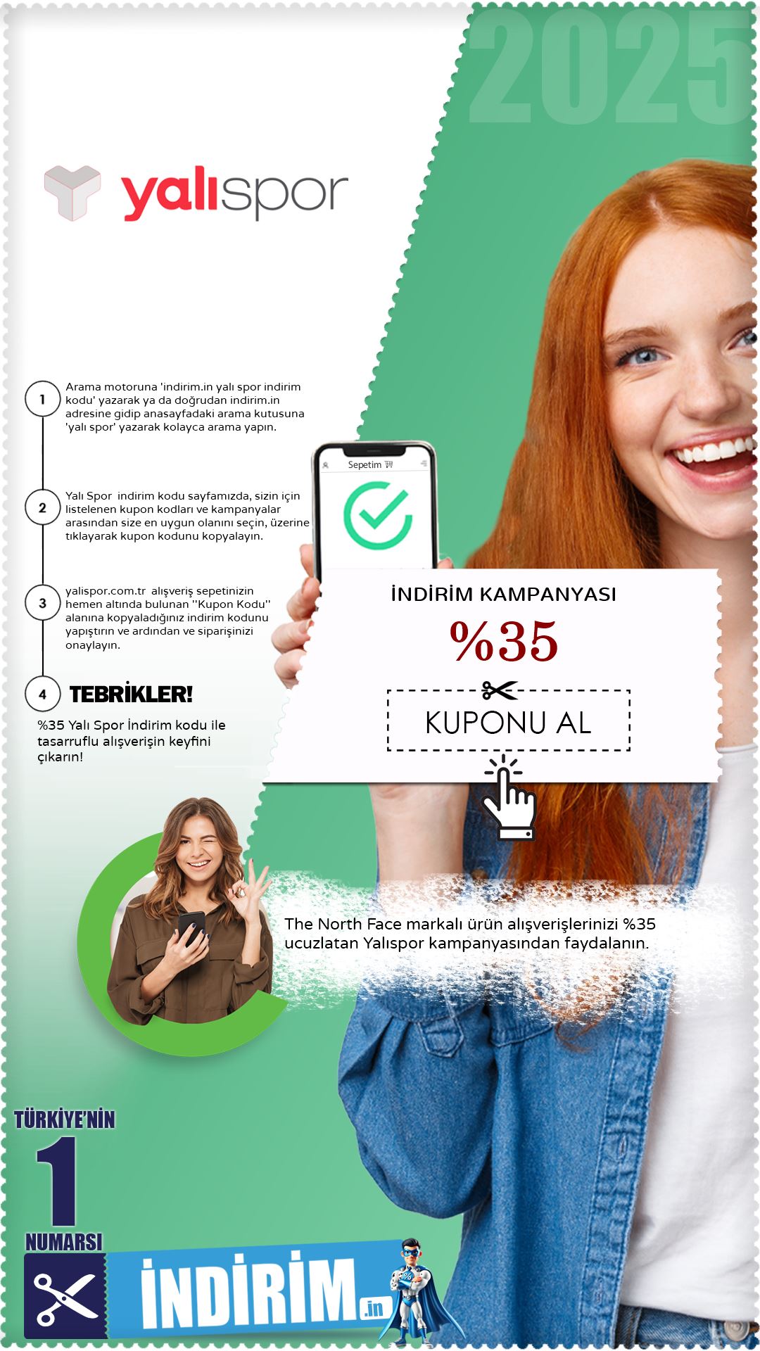 Yalıspor %35 The North Face İndirim Avantajı