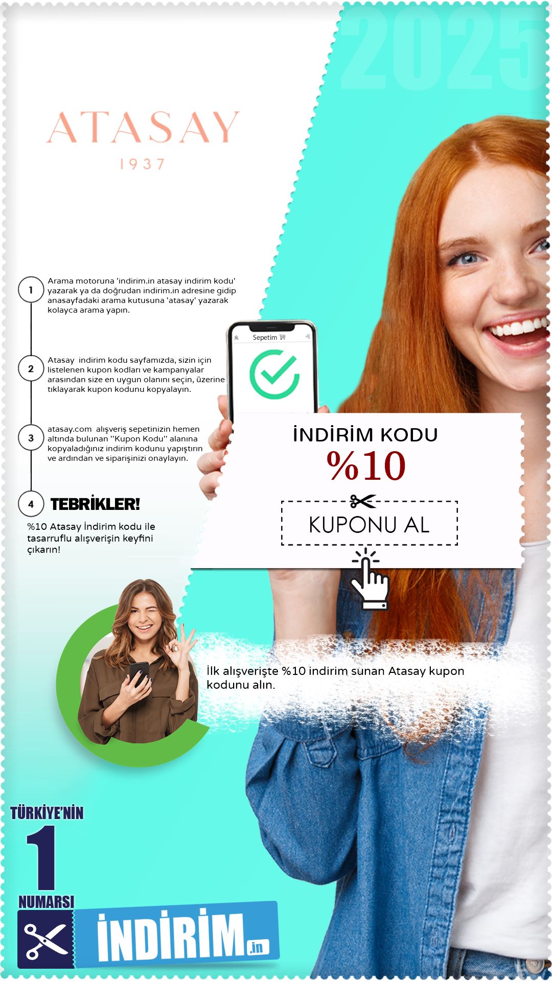 %10 Atasay İlk Alışveriş Kodu
