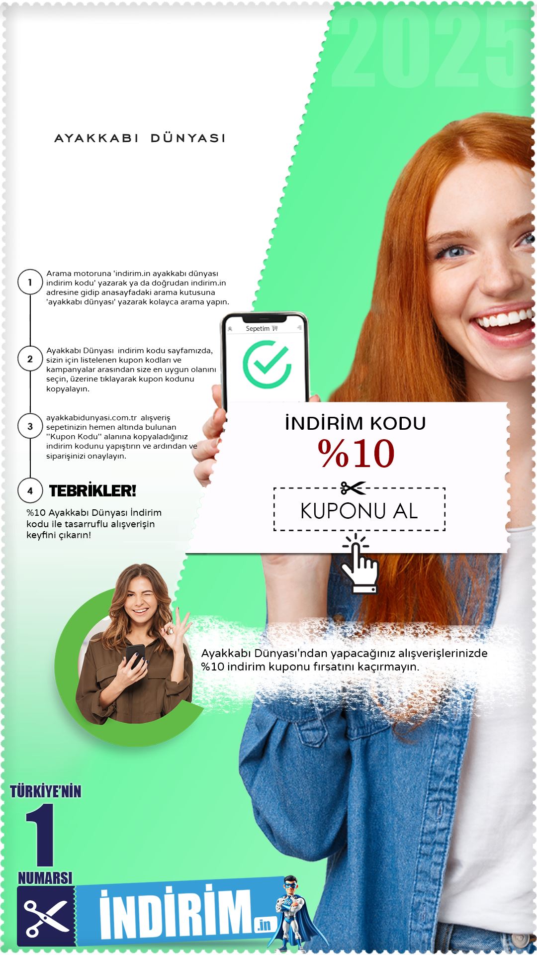 %10 Ayakkabı Dünyası Kupon Kodu
