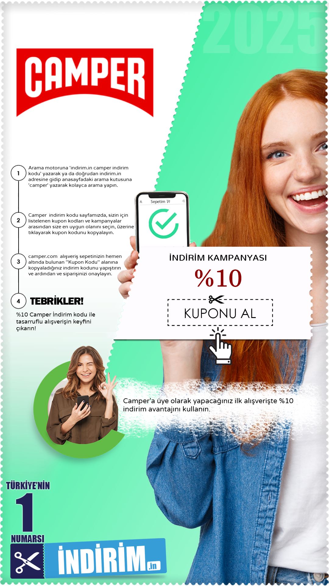 %10 Camper Yeni Üye İndirim Avantajı