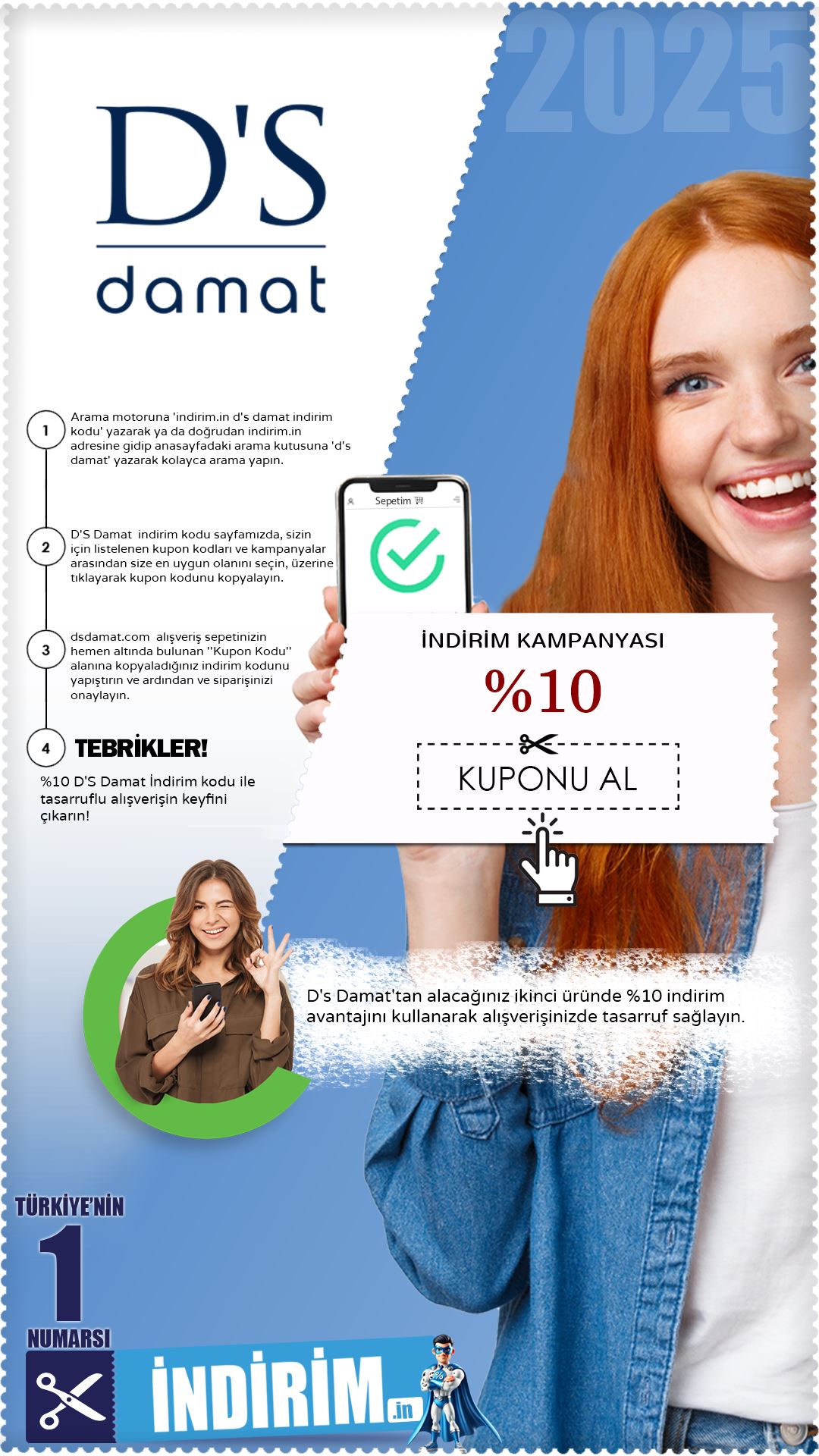 %10 D's Damat İndirim Kampanyası