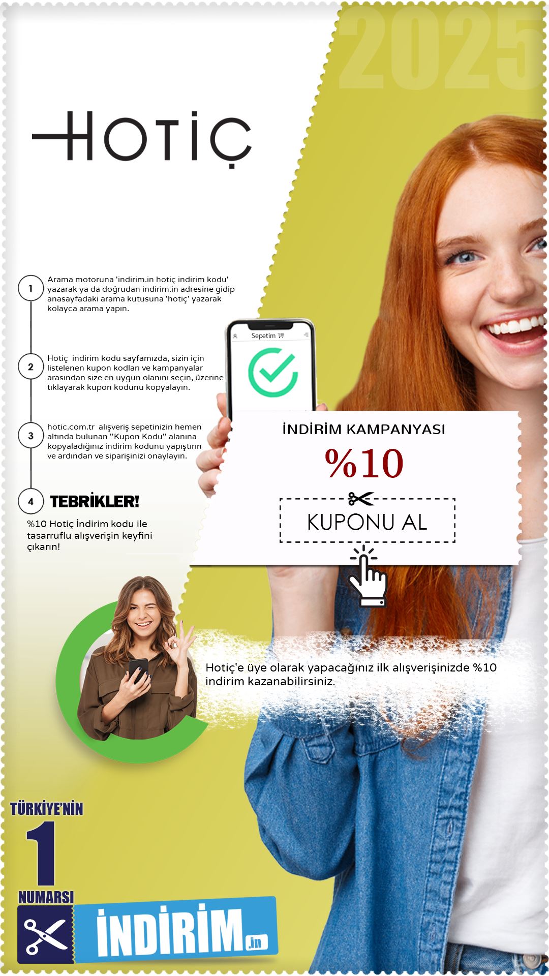 %10 Hotiç Yeni Üye İndirim Kampanyası