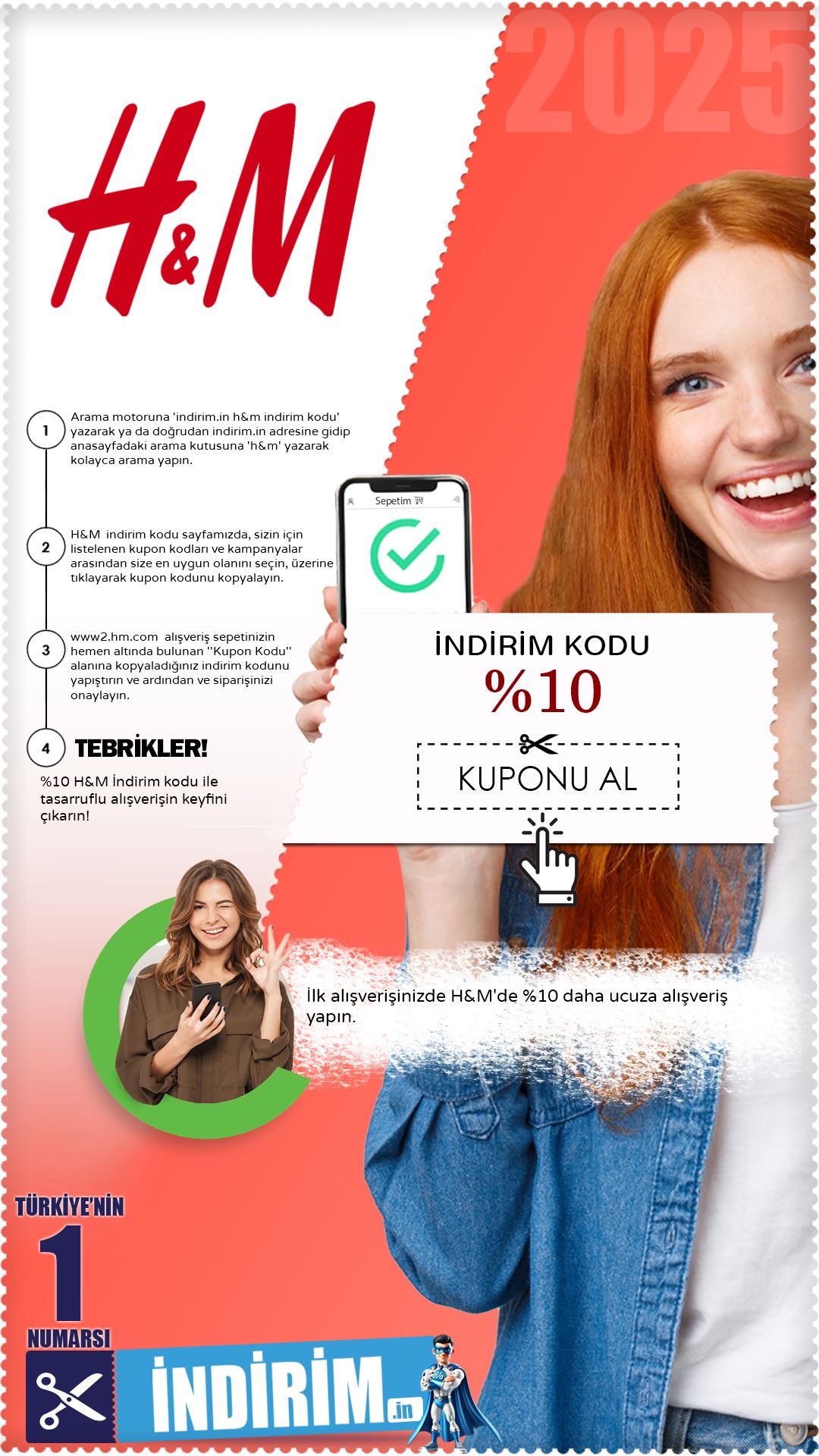 %10 H&M İlk Alışveriş Kuponu