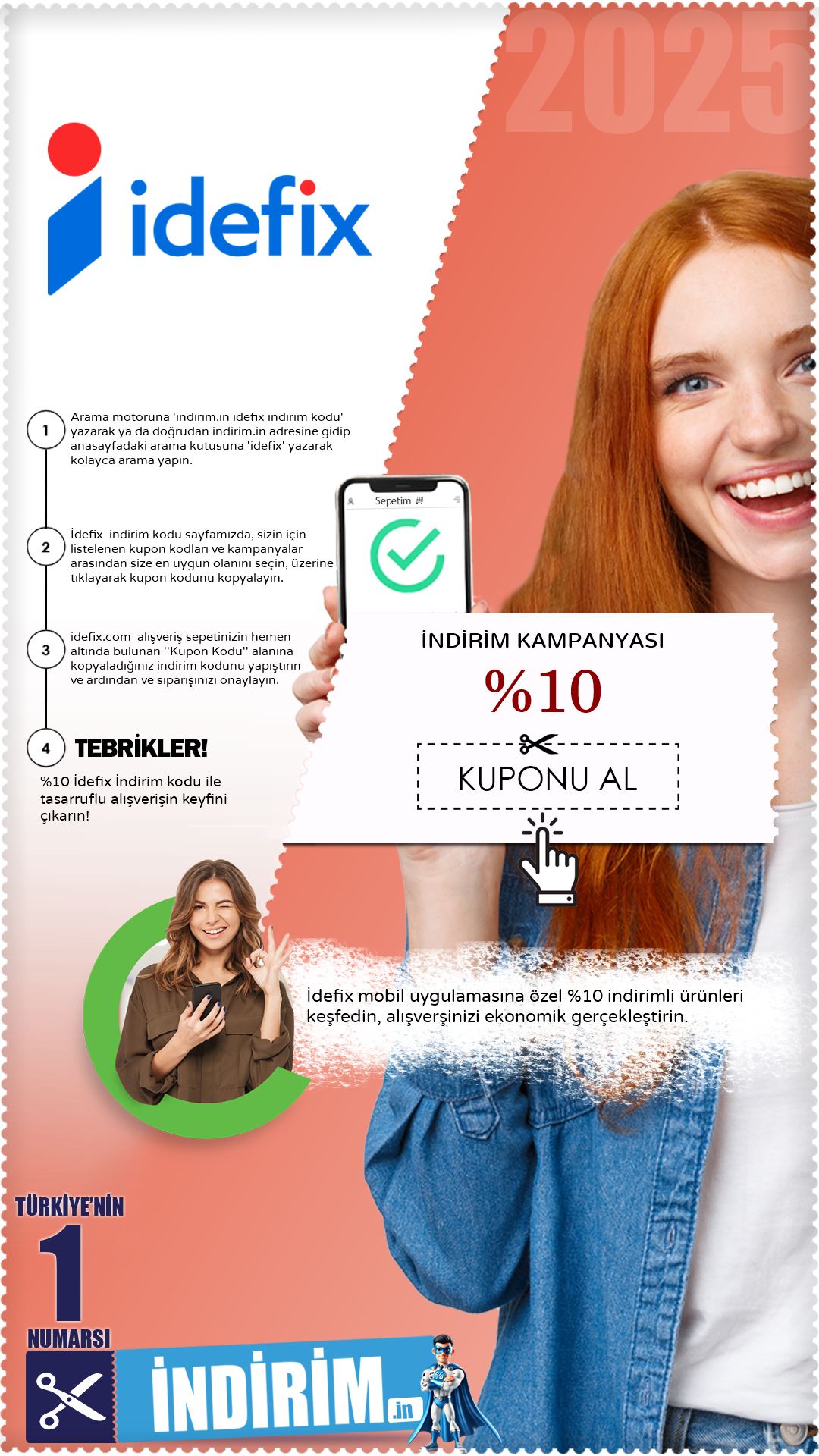 %10 İdefix Mobil Uygulama İndirimi