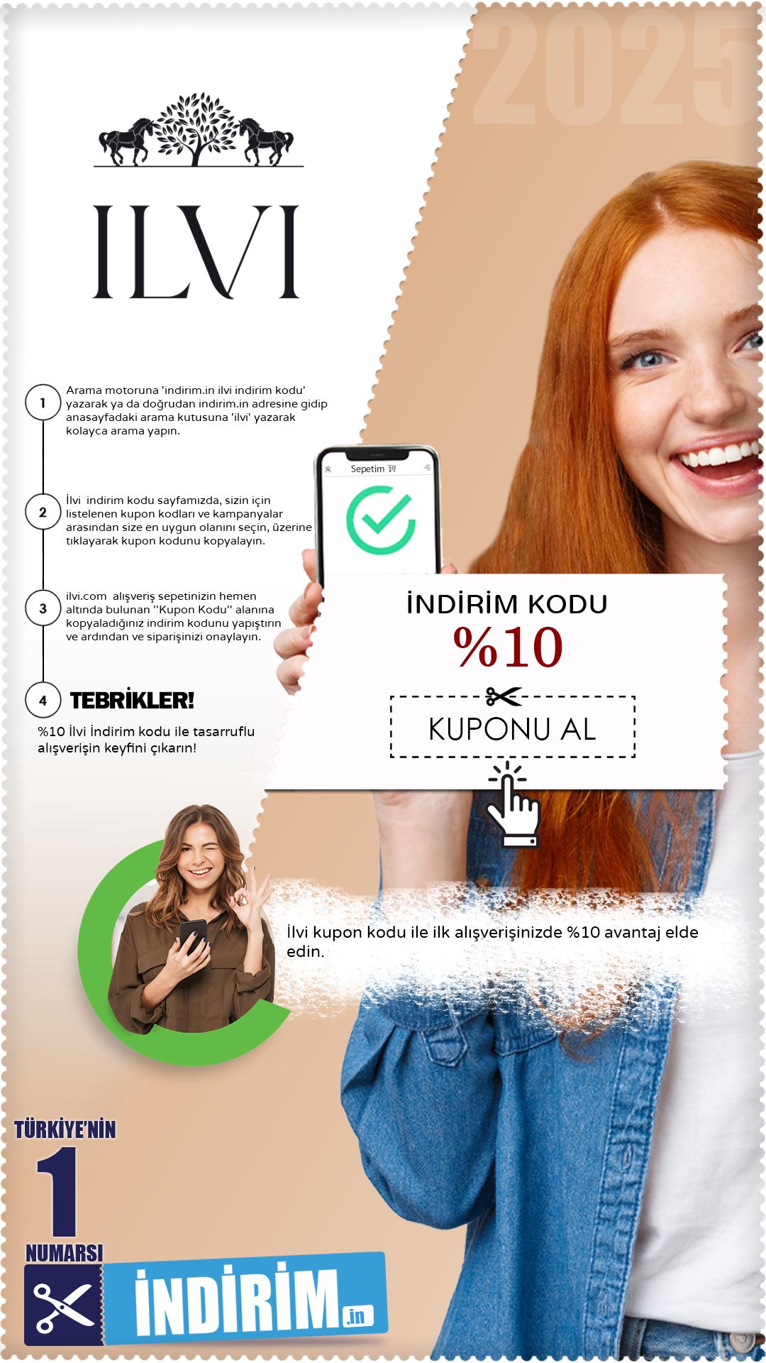 %10 İlvi İlk Alışveriş İndirim Kodu