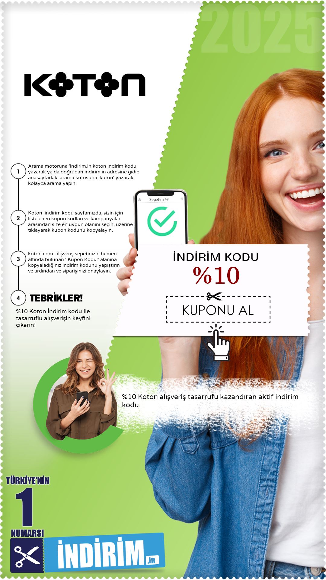 %10 Koton İndirim Kodu
