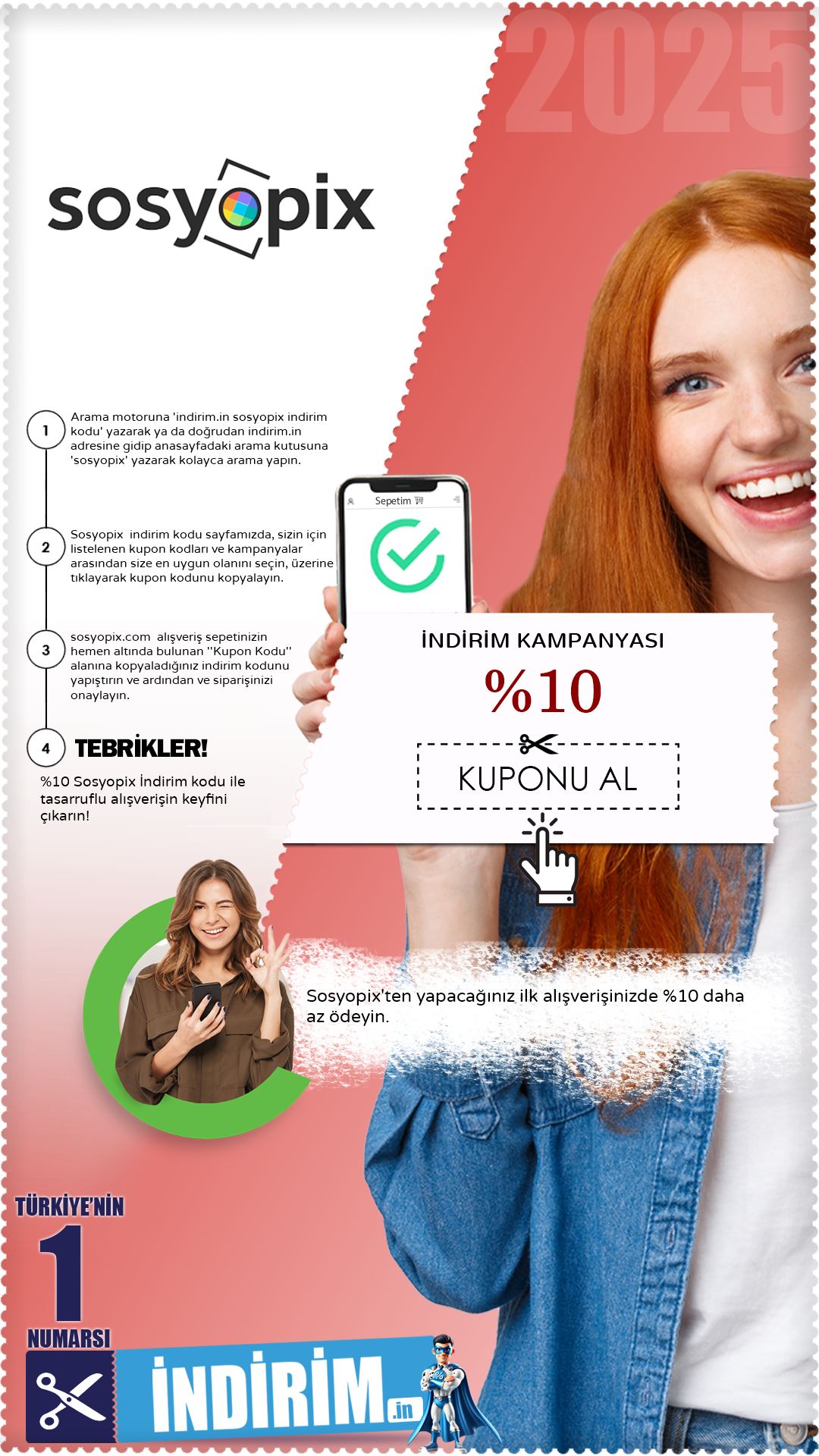 %10 Sosyopix İlk Alışveriş İndirim Kampanyası