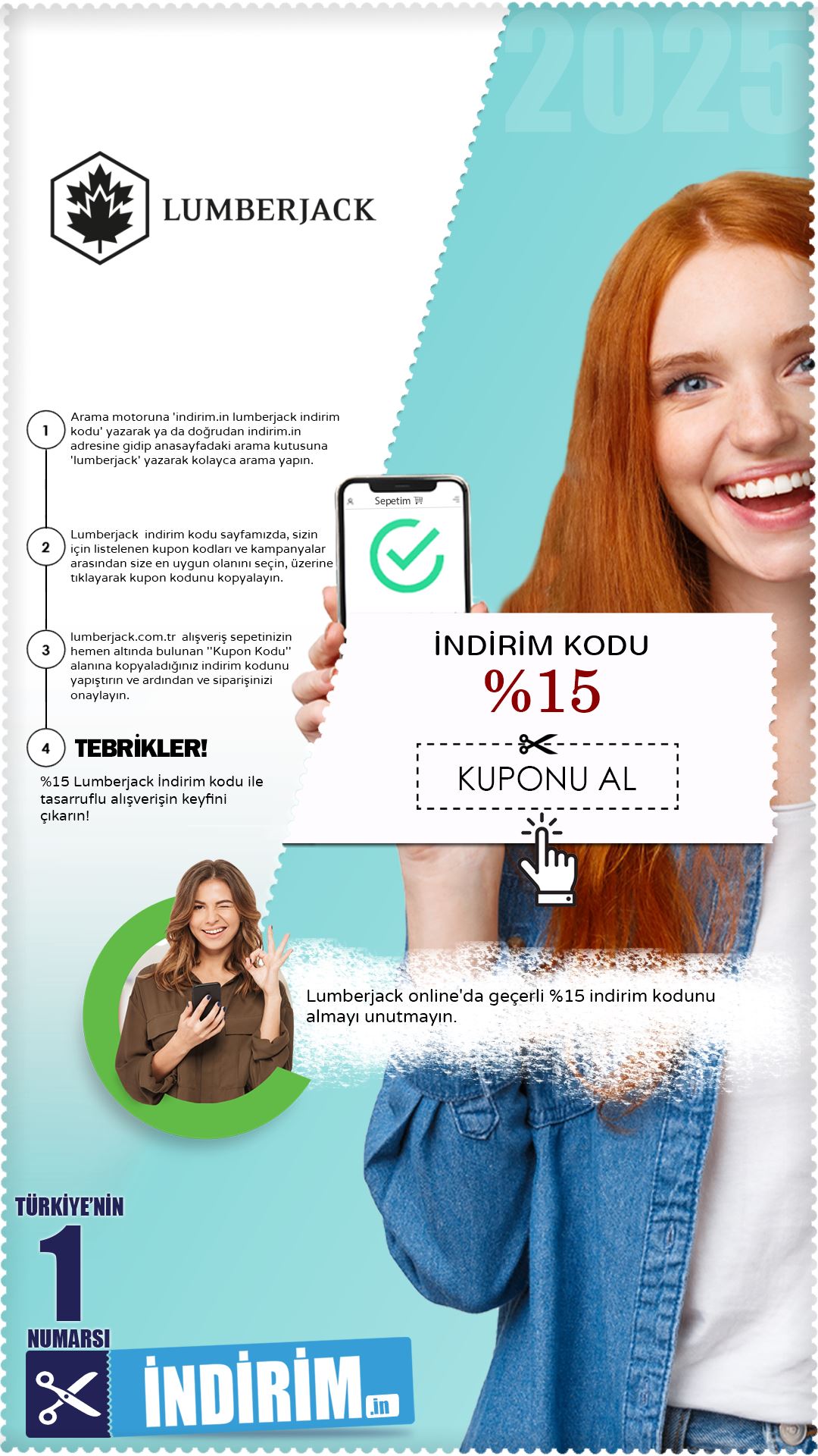 %15 Lumberjack İndirim Kodu