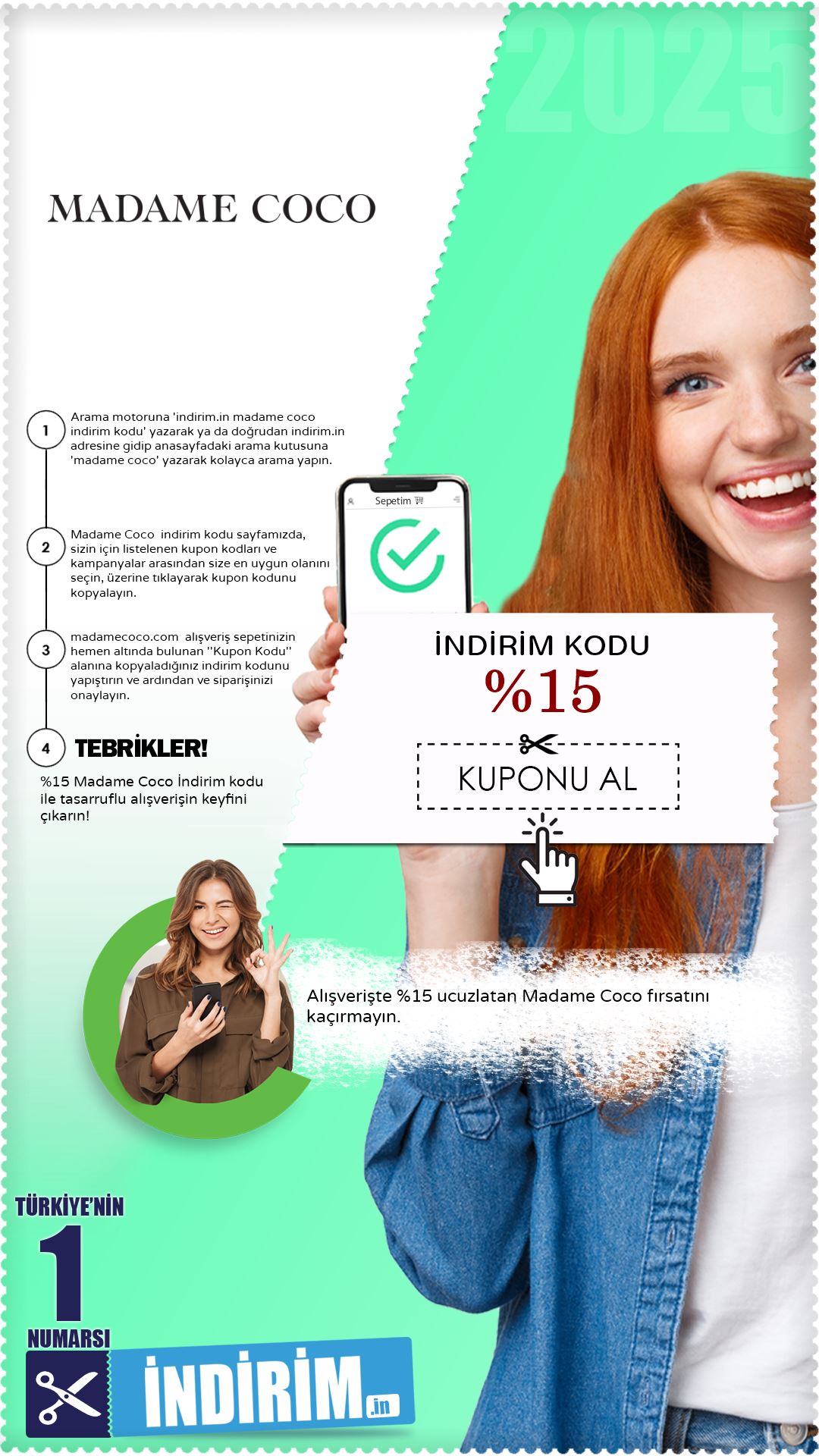 %15 Madame Coco İndirim Fırsatı