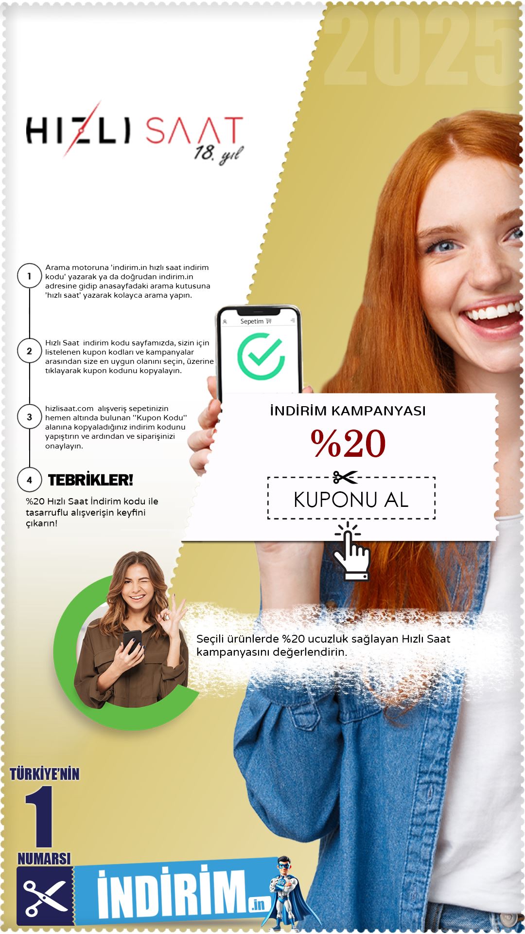 %20 Hızlı Saat İndirim Avantajı