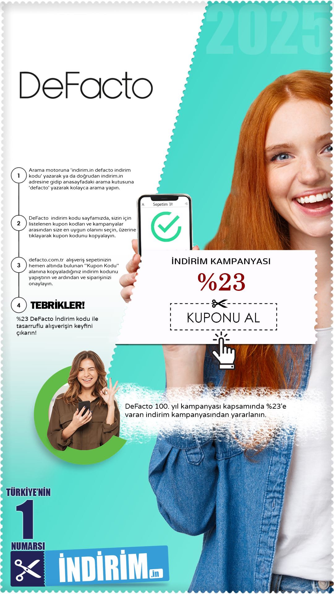 %23'E Varan Defacto İndirim Kampanyası