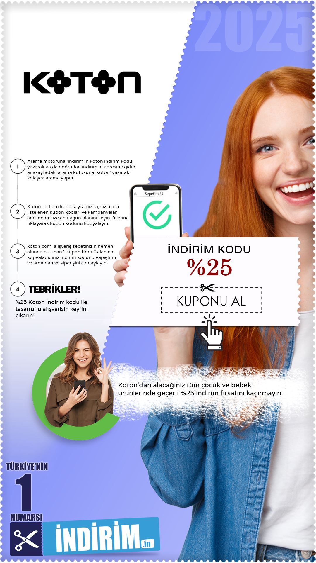 %25 Koton Çocuk Giyim İndirim Kuponu