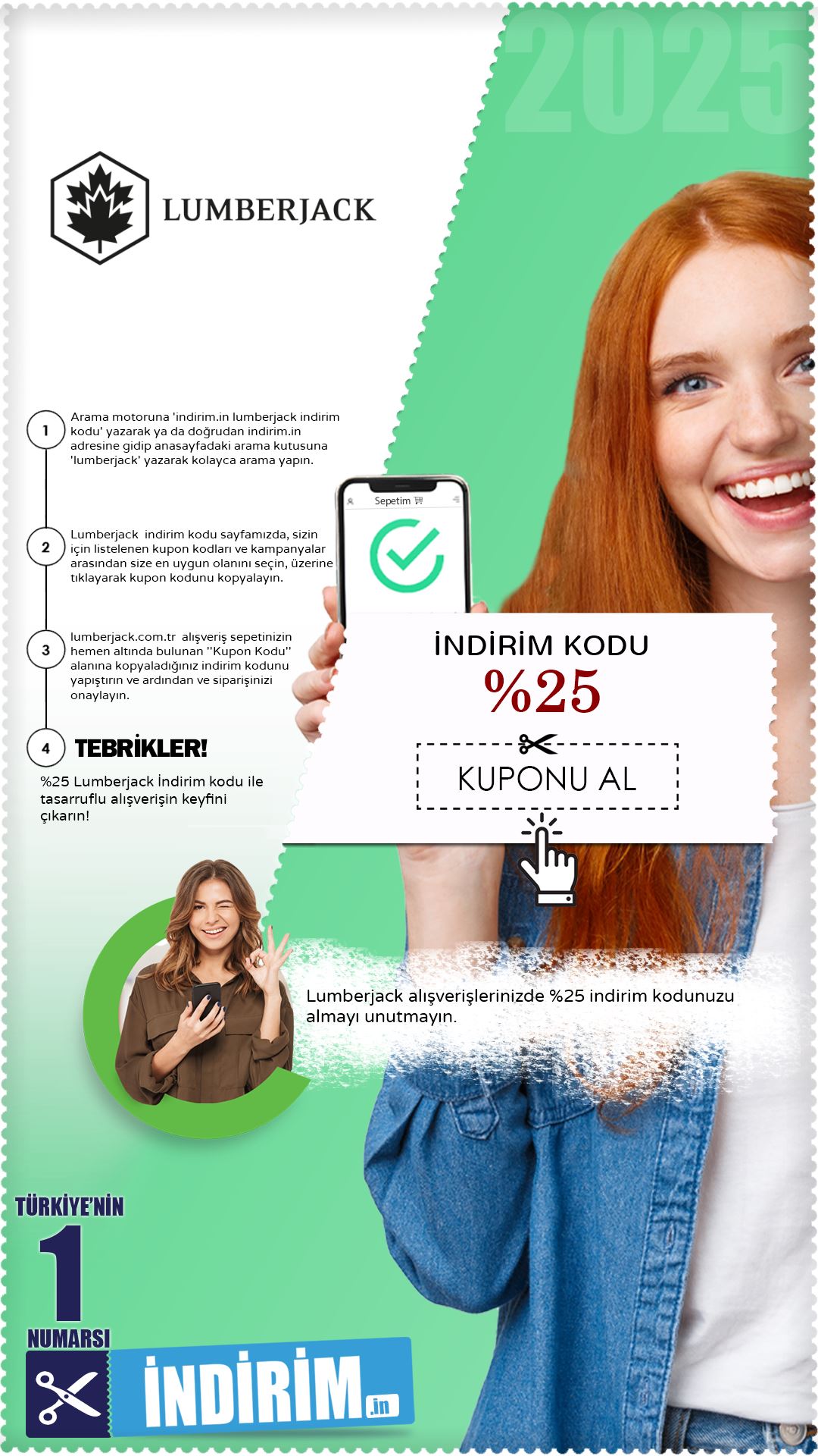 %25 Lumberjack İndirim Kuponu