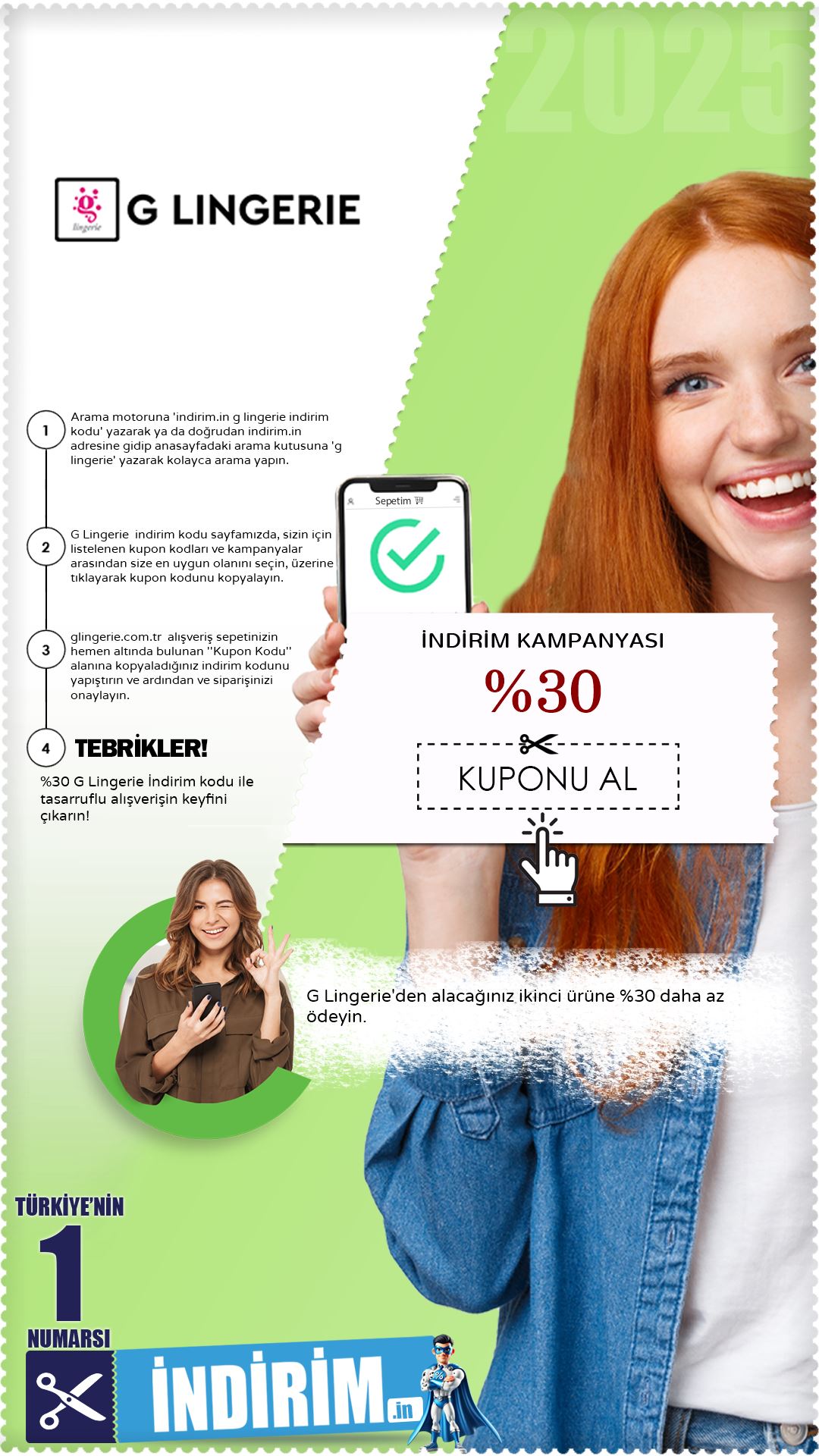 %30 G Lingerie Sütyen İndirim Fırsatı