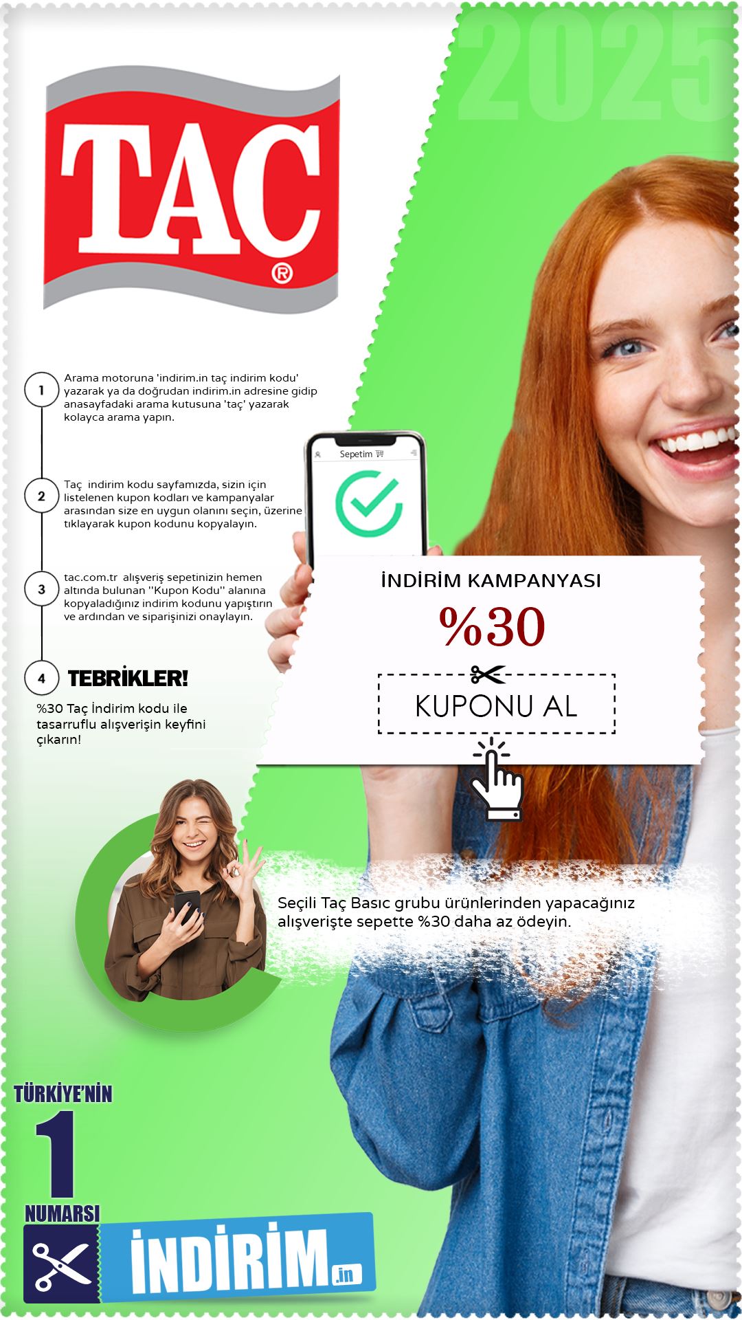 %30 Taç Sepet İndirimi