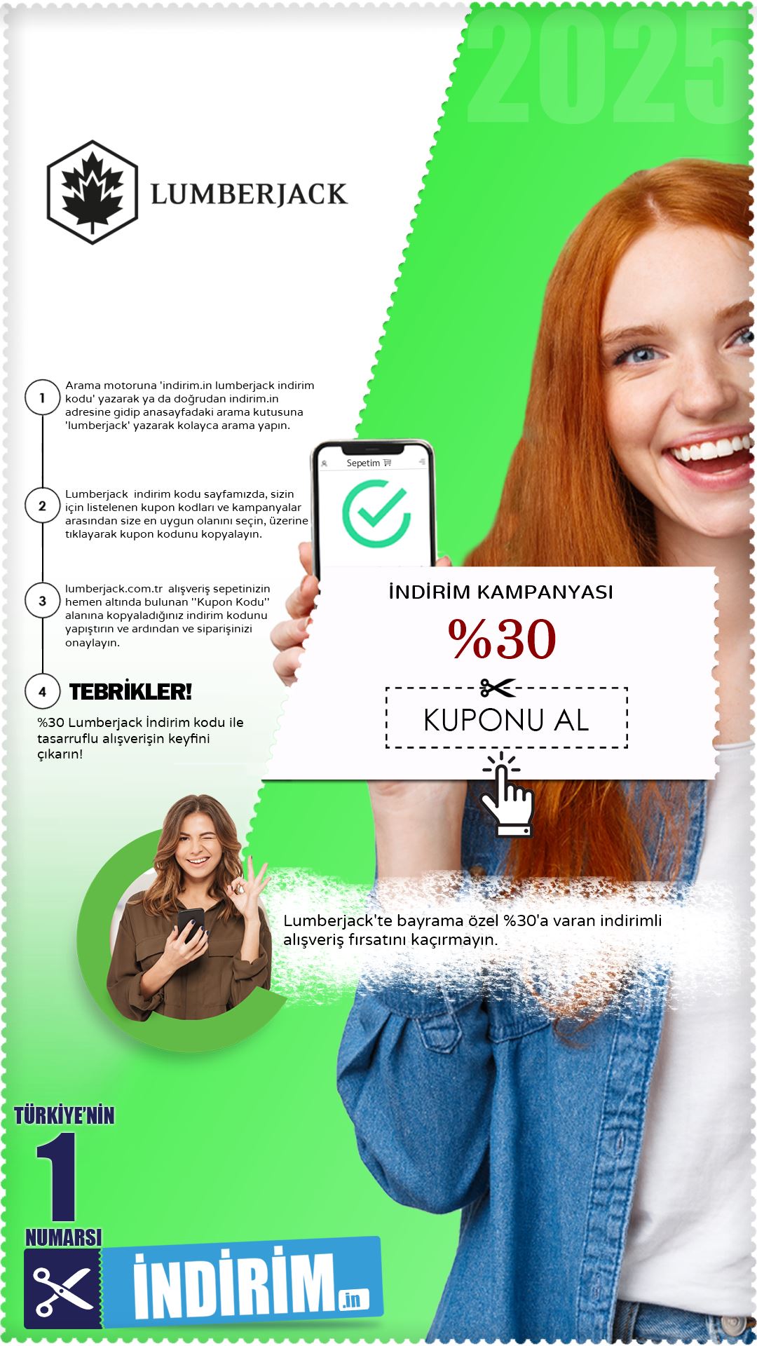 %30'A Varan Lumberjack İndirim Kampanyası