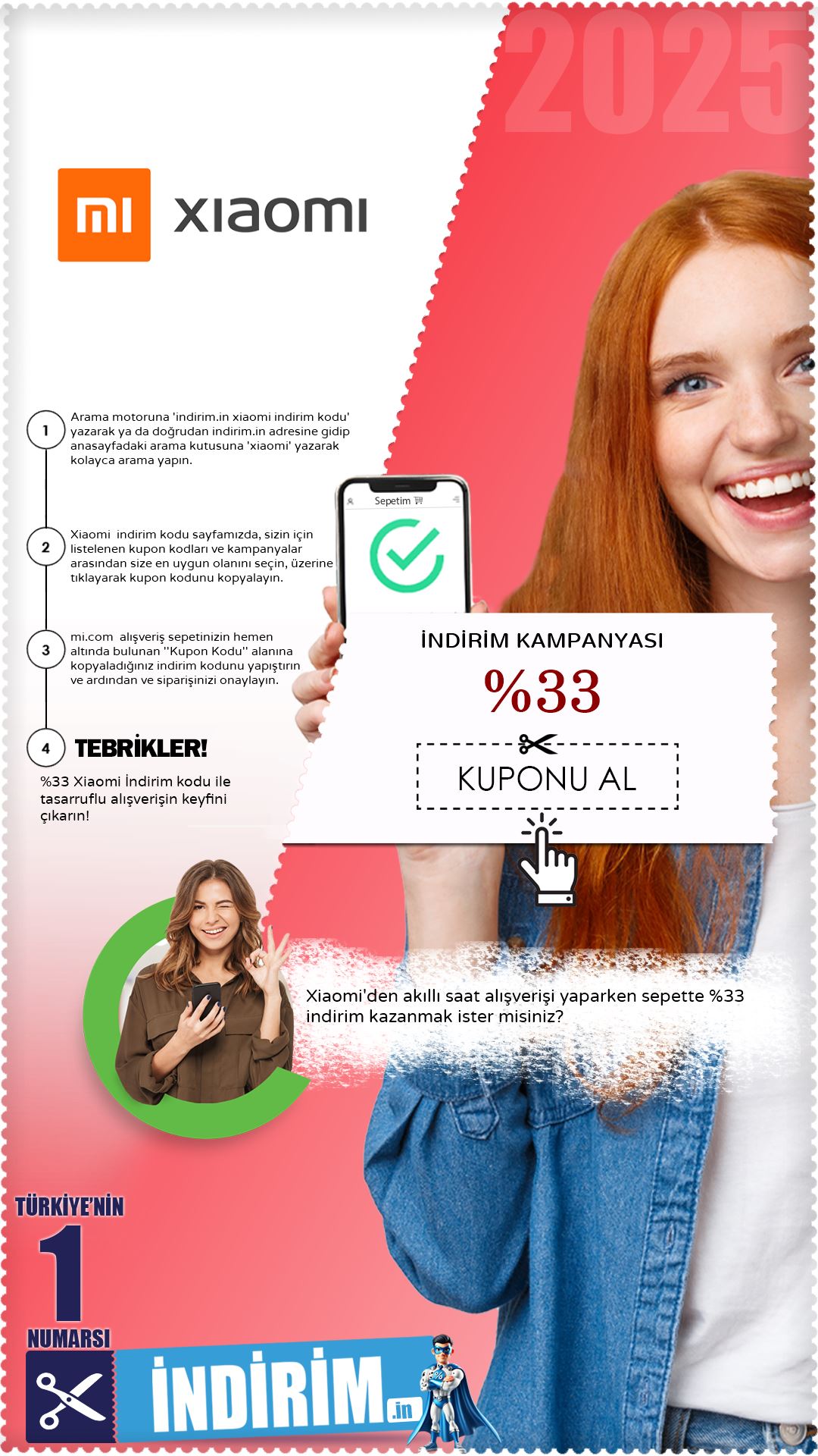 %33 Xiaomi akıllı saat kampanyası