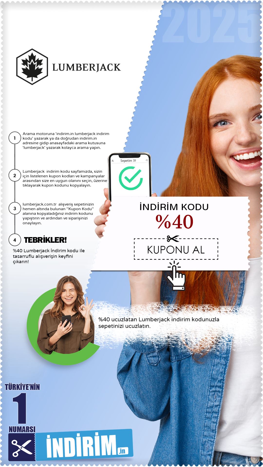 %40 Lumberjack İndirim Kodu