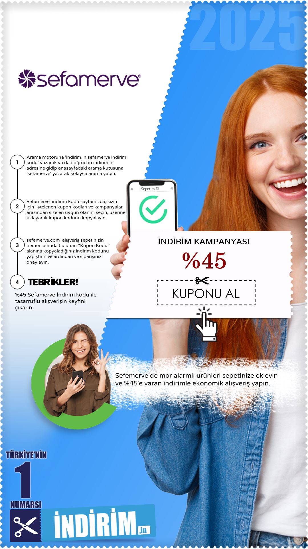 %45 Sefamerve Mor Alarm İndirimi