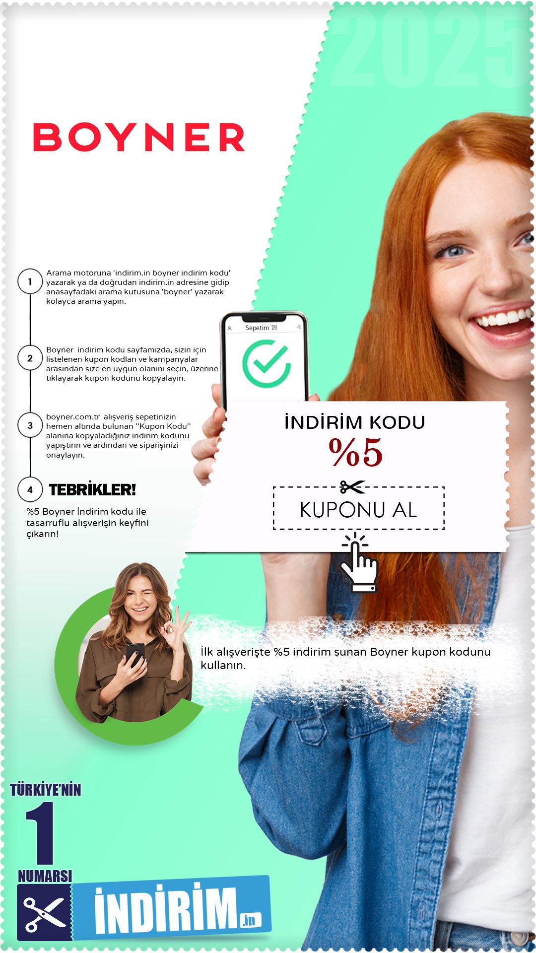%5 Boyner İlk Alışveriş Kodu
