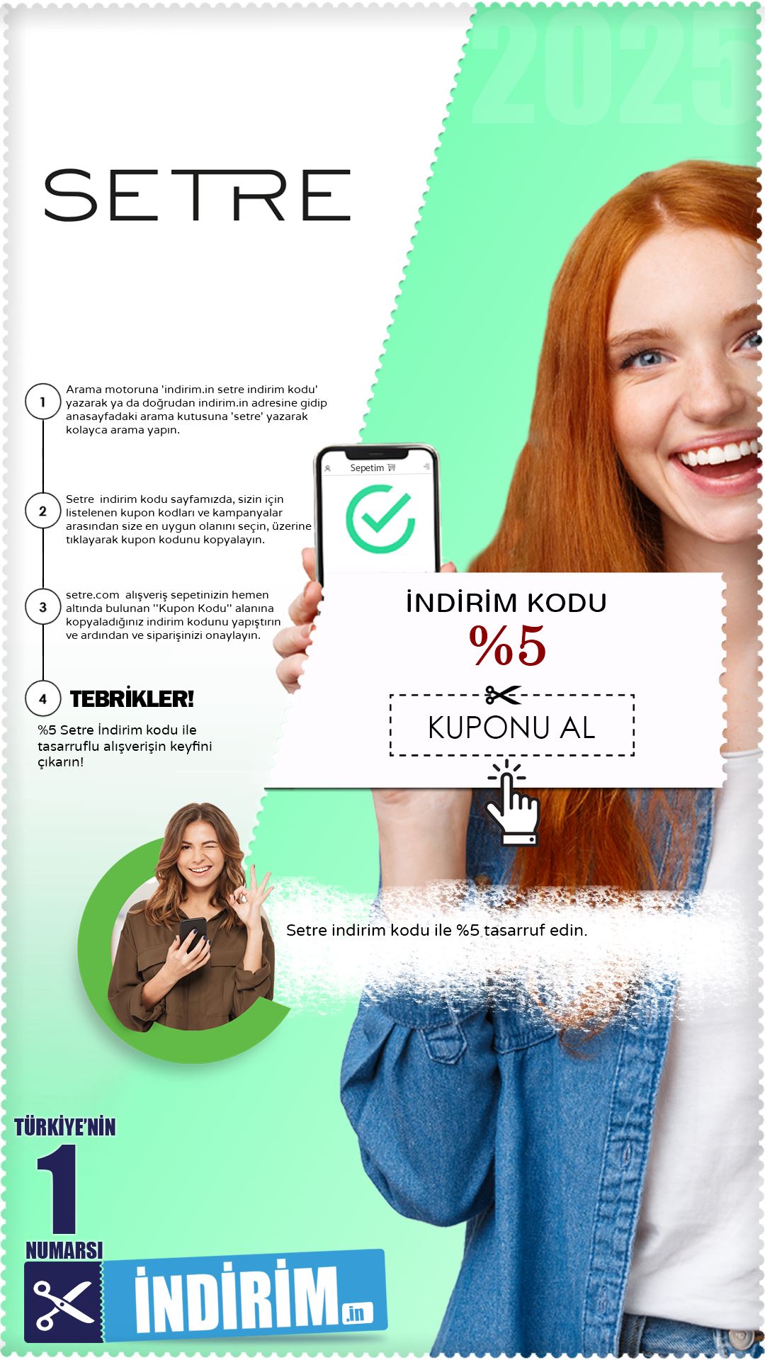 %5 Setre İndirim Kodu