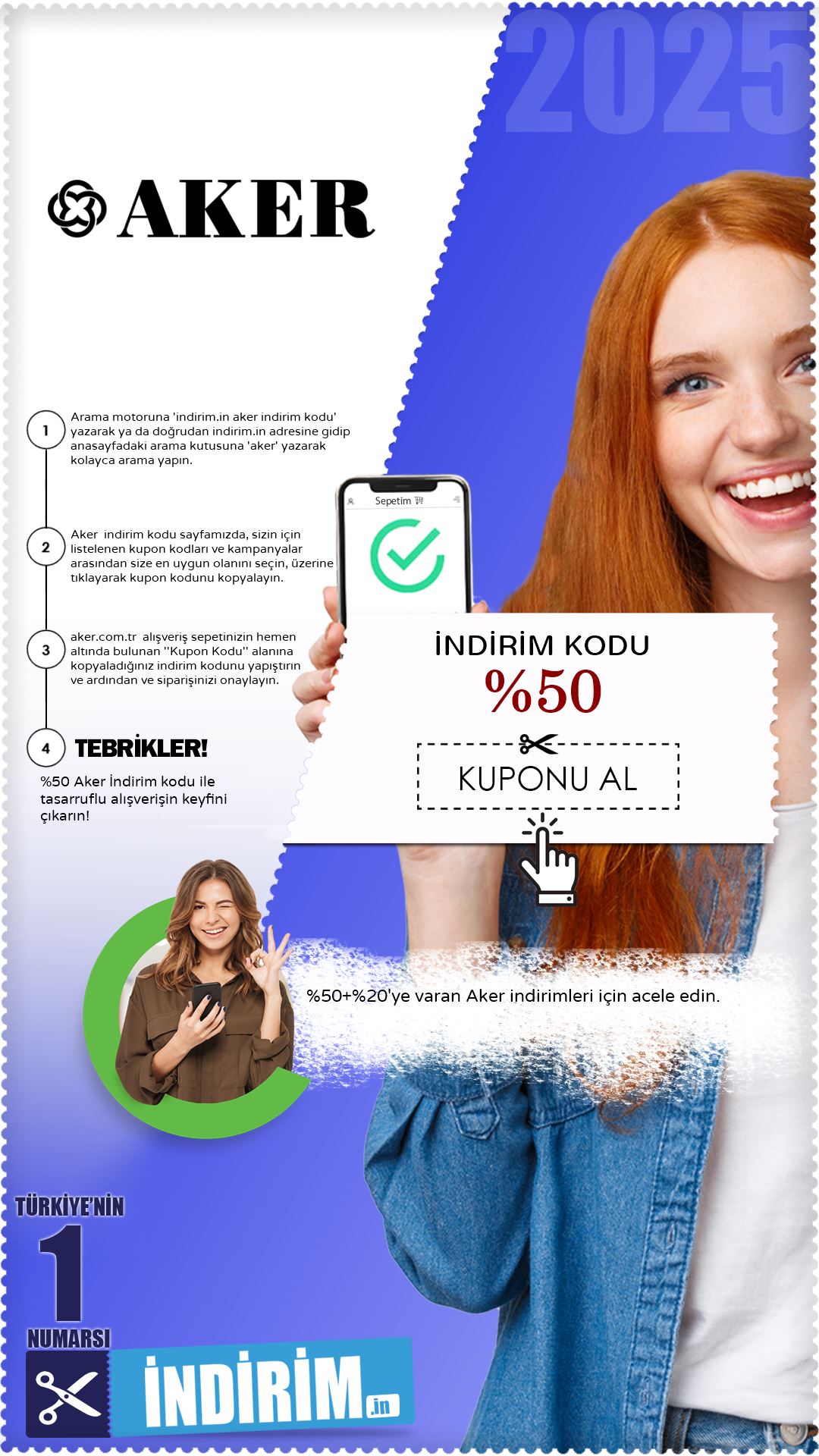 %50 Aker İndirim Fırsatı