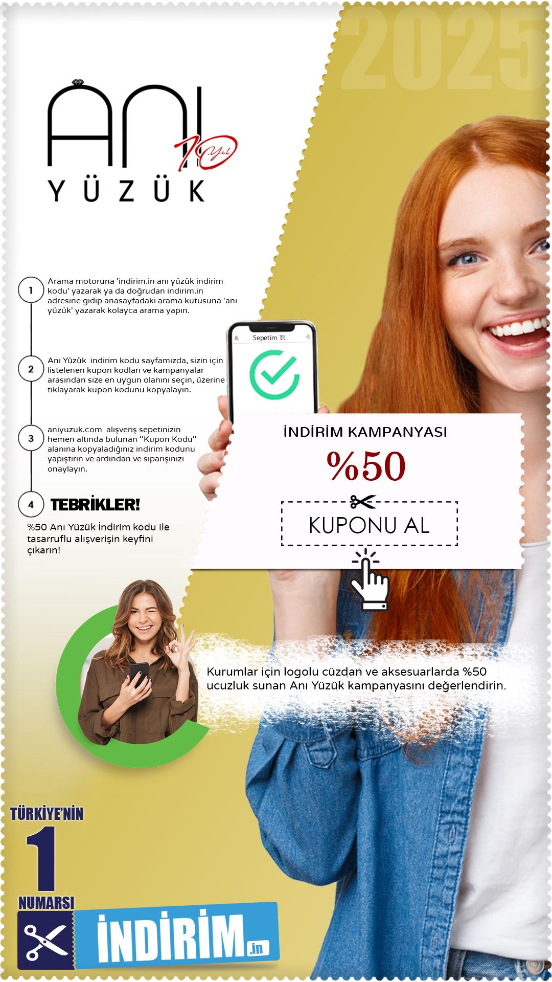 %50 Anı Yüzük Kurumsal İndirim Fırsatı