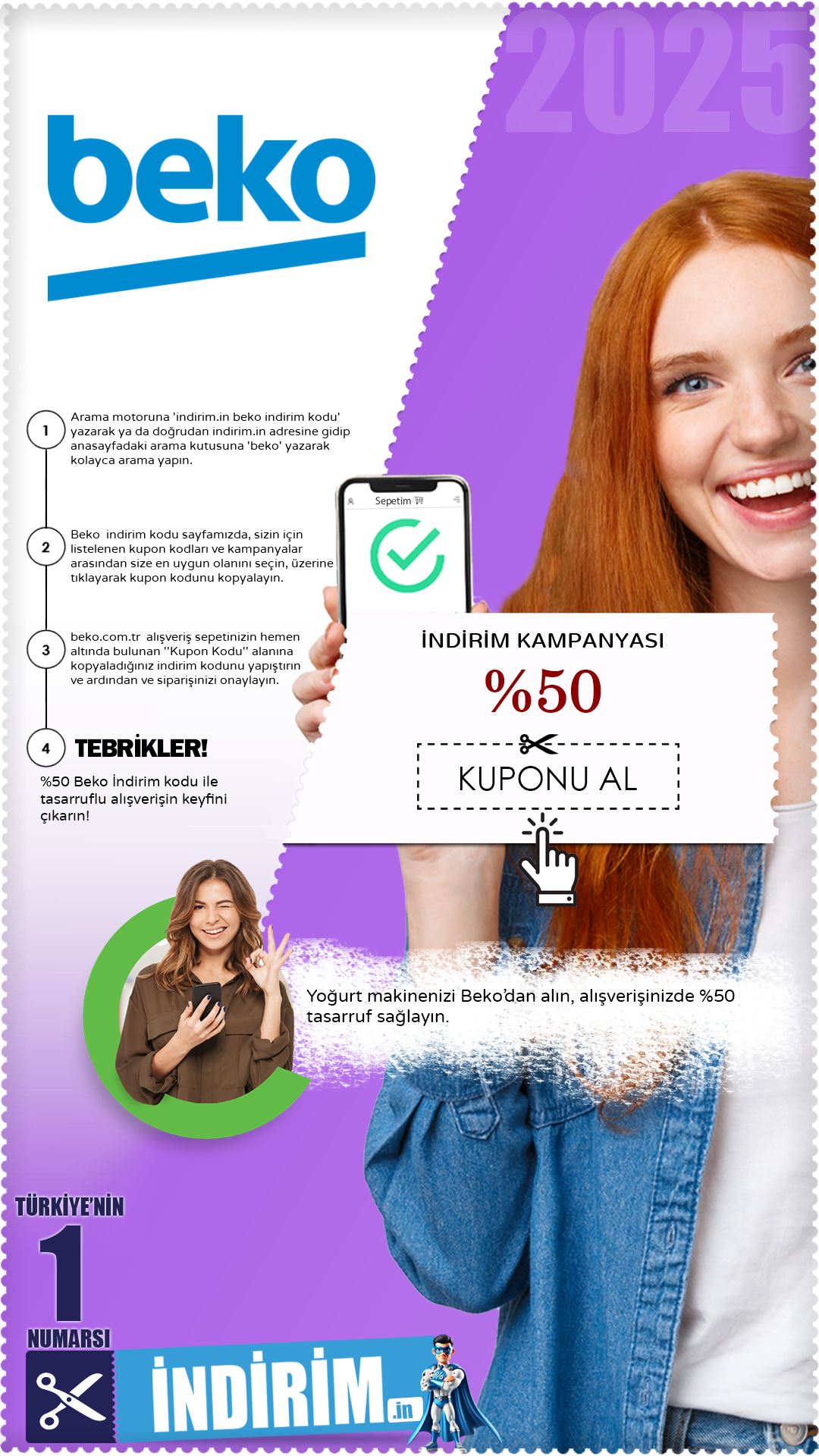 %50 Beko Yoğurt & Kefir Makinesi İndirim Kampanyası