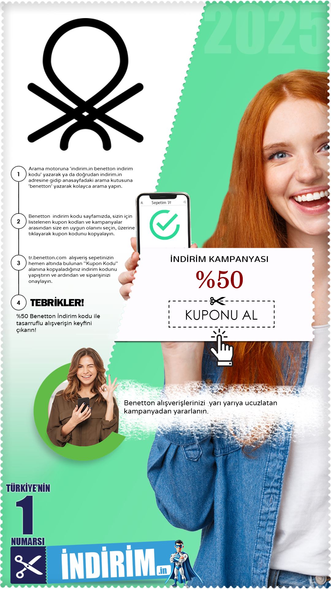 %50 Benetton İndirim Kampanyası