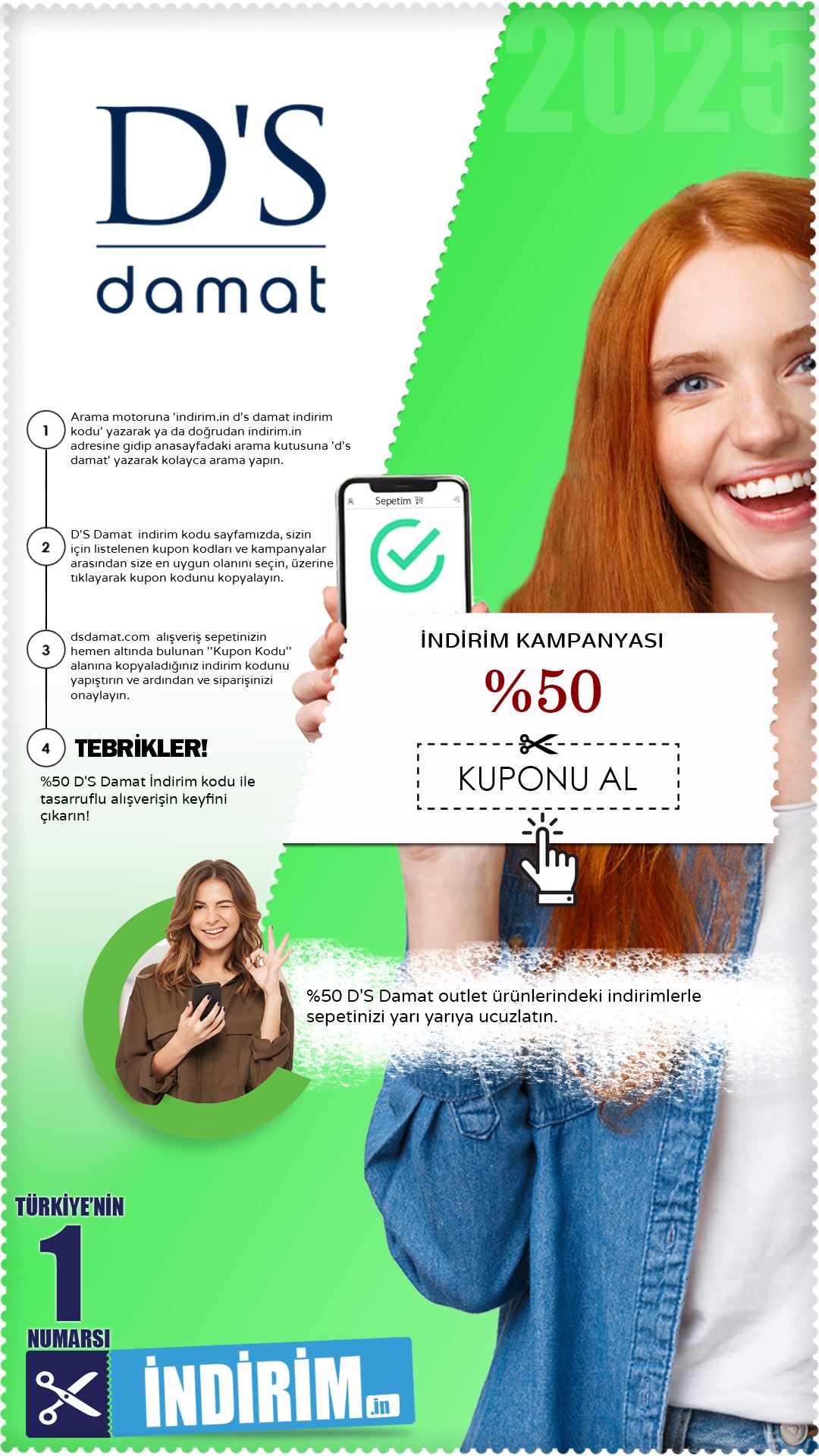 %50 D's Damat Outlet Fırsatı