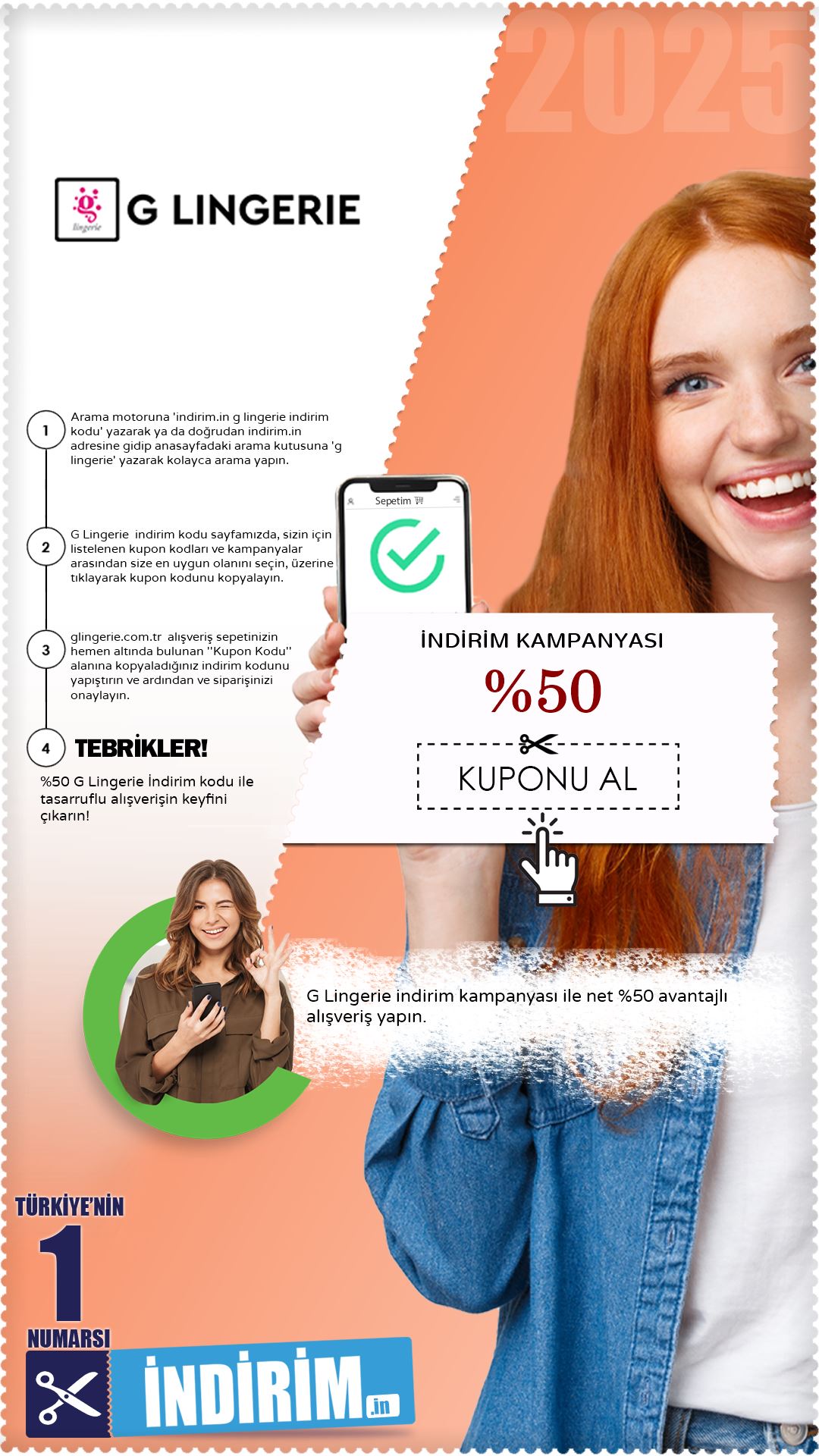 %50 G Lingerie İndirim Fırsatı