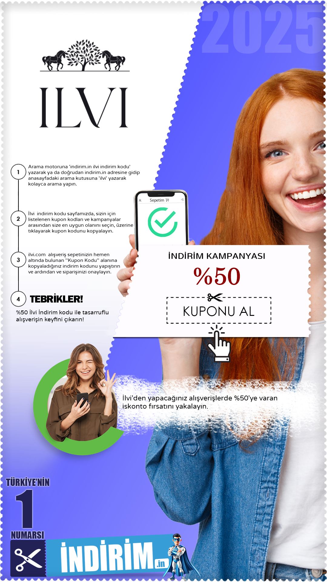 %50 İlvi Sepet İskonto Fırsatı